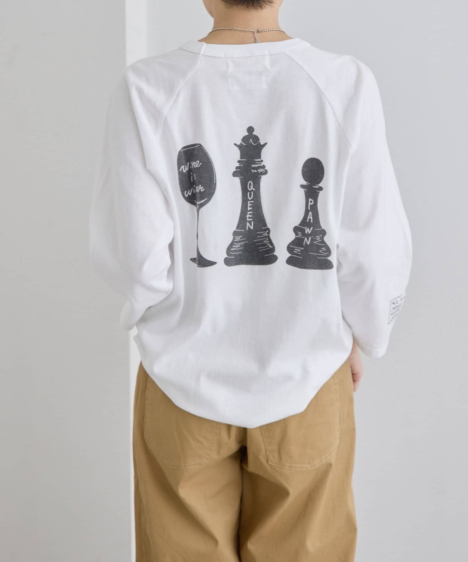 ear PAPILLONNER(イア パピヨネ) 《綿100％/アニマルデザイン/八分丈》【Work of art Kendai×SUM1 STYLE】別注ロングTシャツ