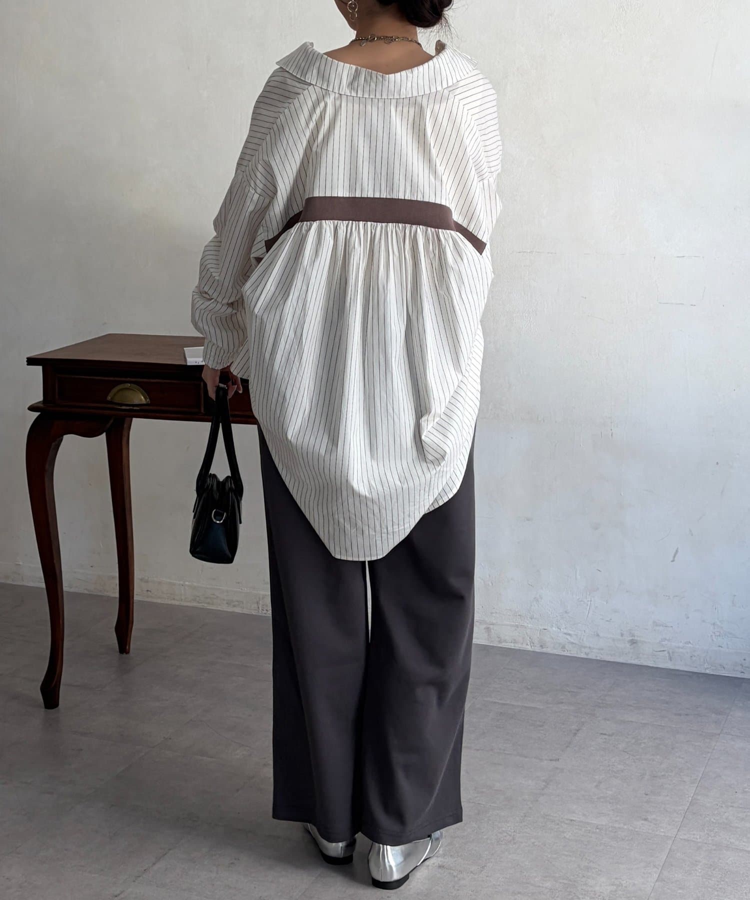 Chez toi(シェトワ) ダンボールラインイージーパンツ