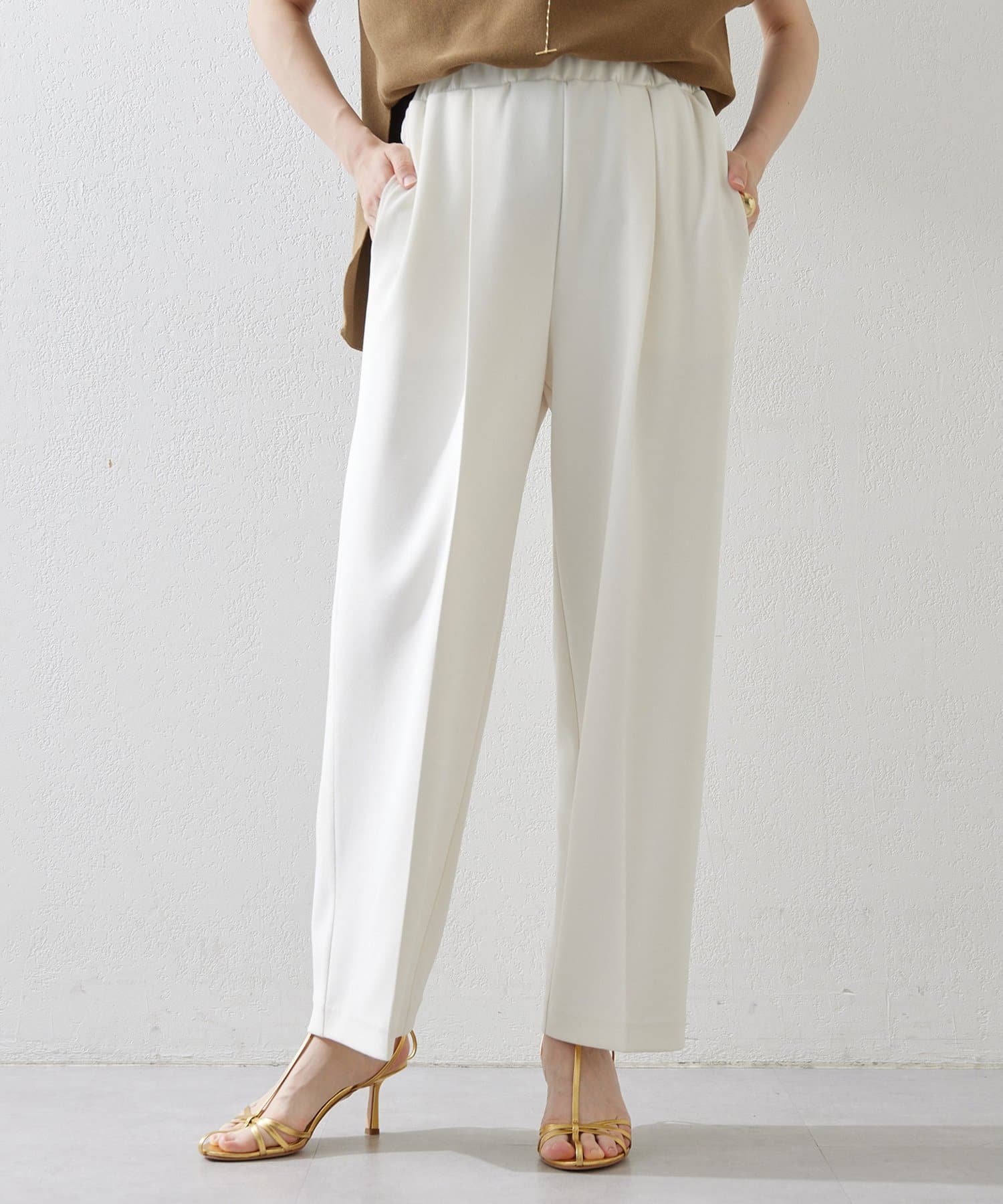 Whim Gazette(ウィム ガゼット) カットジョーゼットパンツ