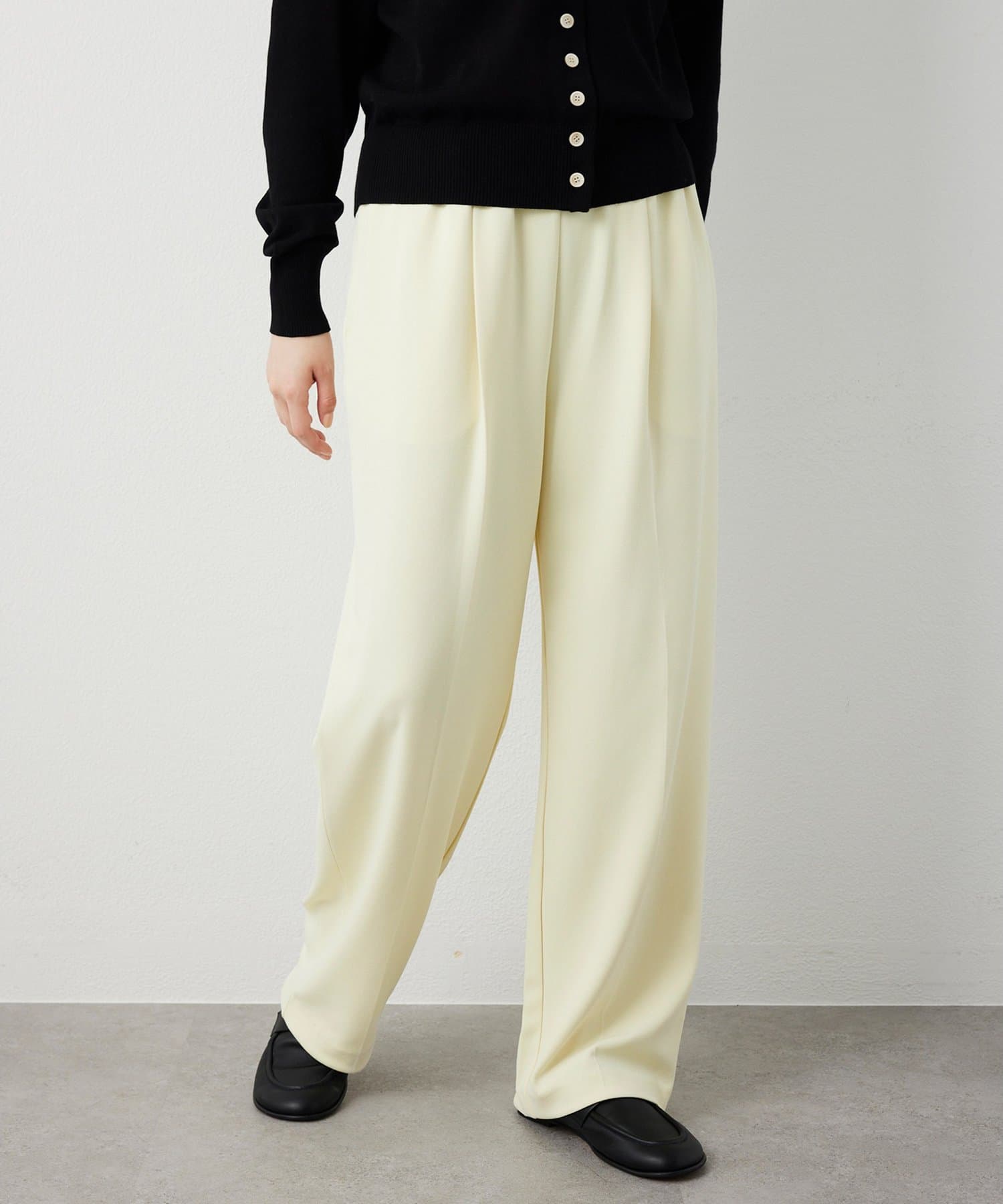 Whim Gazette(ウィム ガゼット) カットジョーゼットパンツ