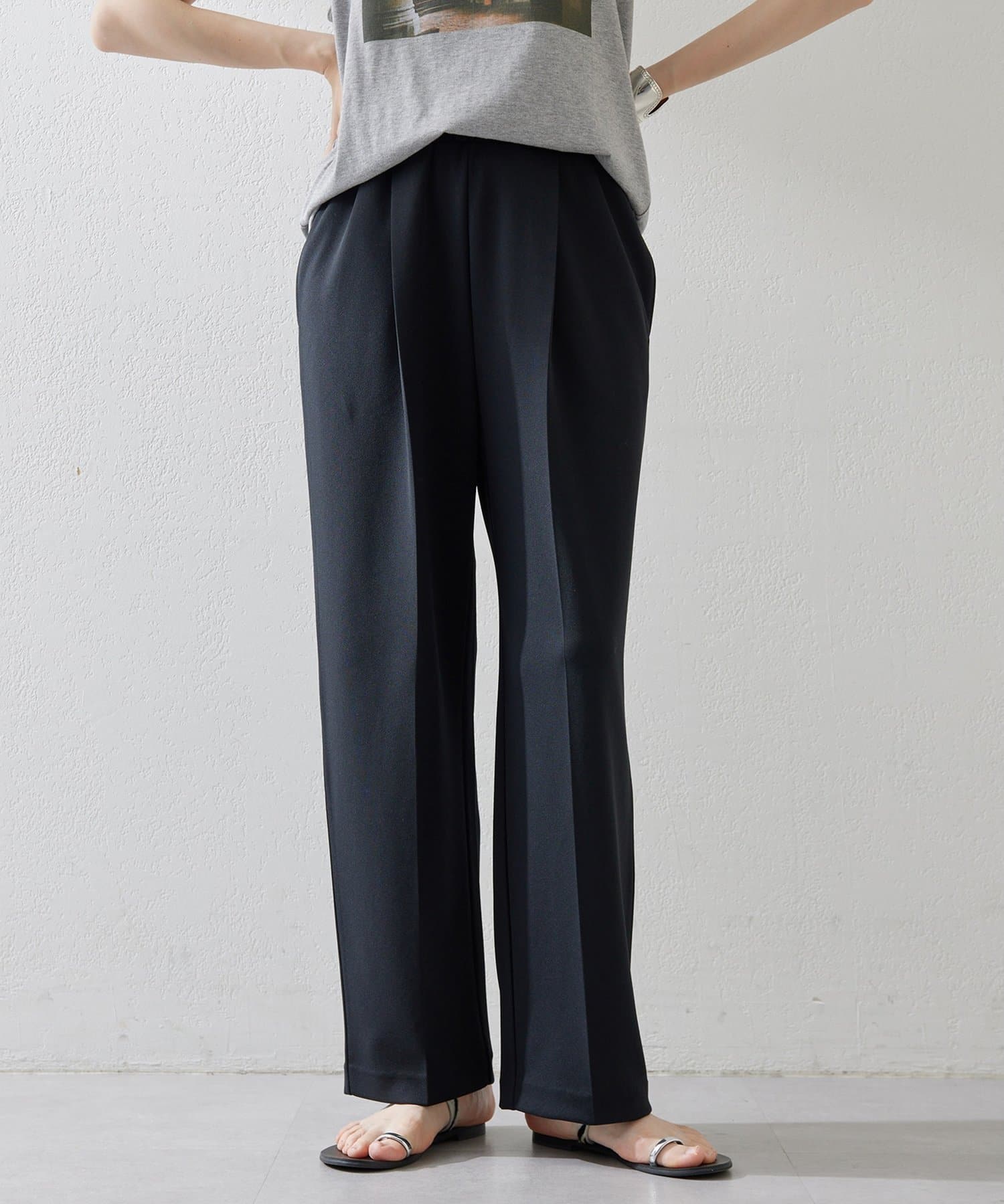 Whim Gazette(ウィム ガゼット) カットジョーゼットパンツ