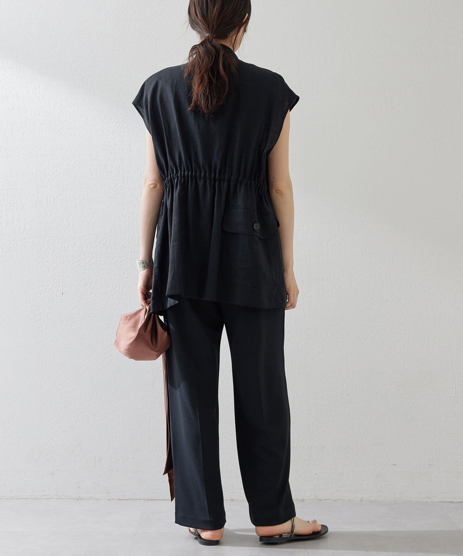 Whim Gazette(ウィム ガゼット) カットジョーゼットパンツ