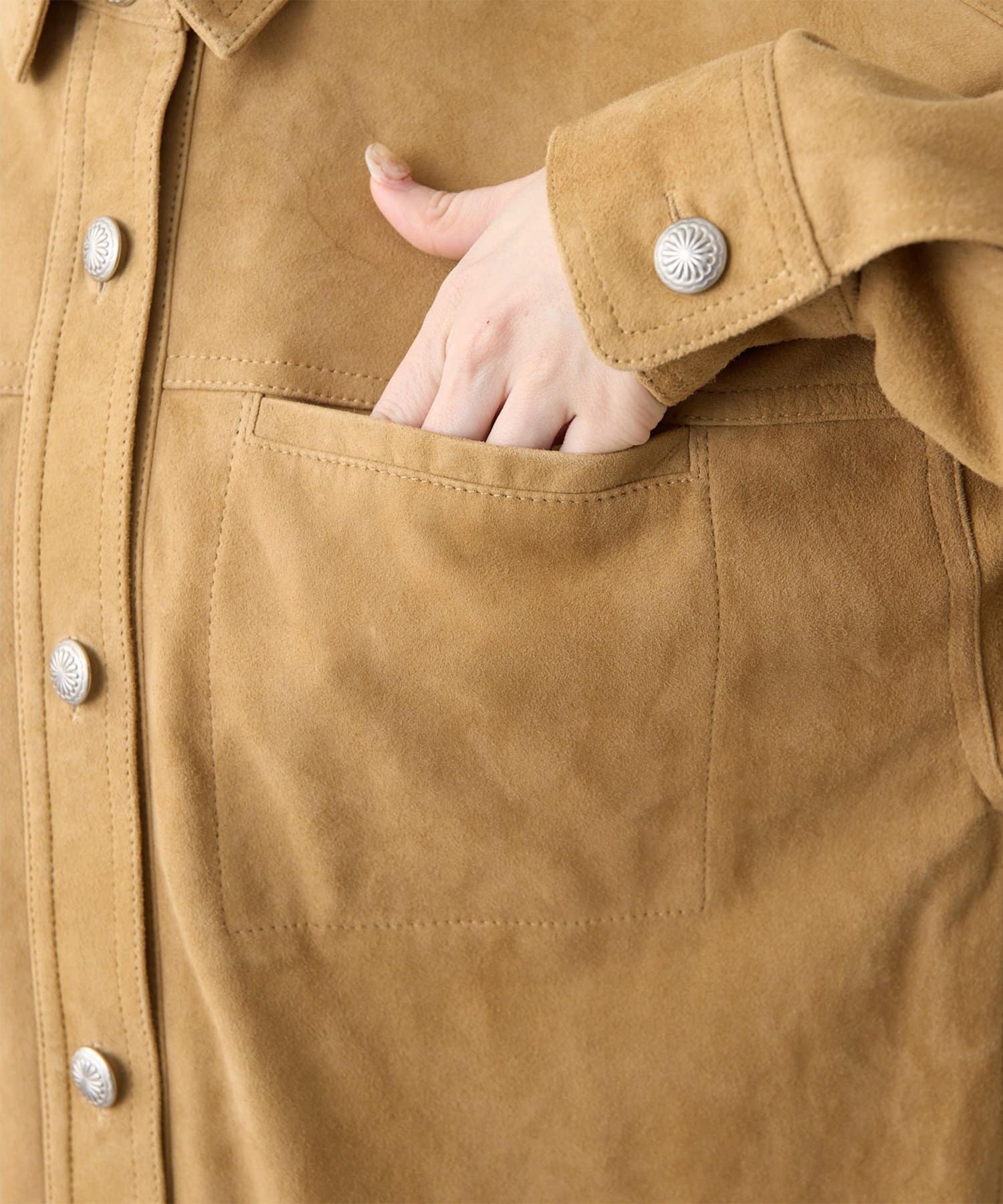 Whim Gazette(ウィム ガゼット) スエードシャツジャケット