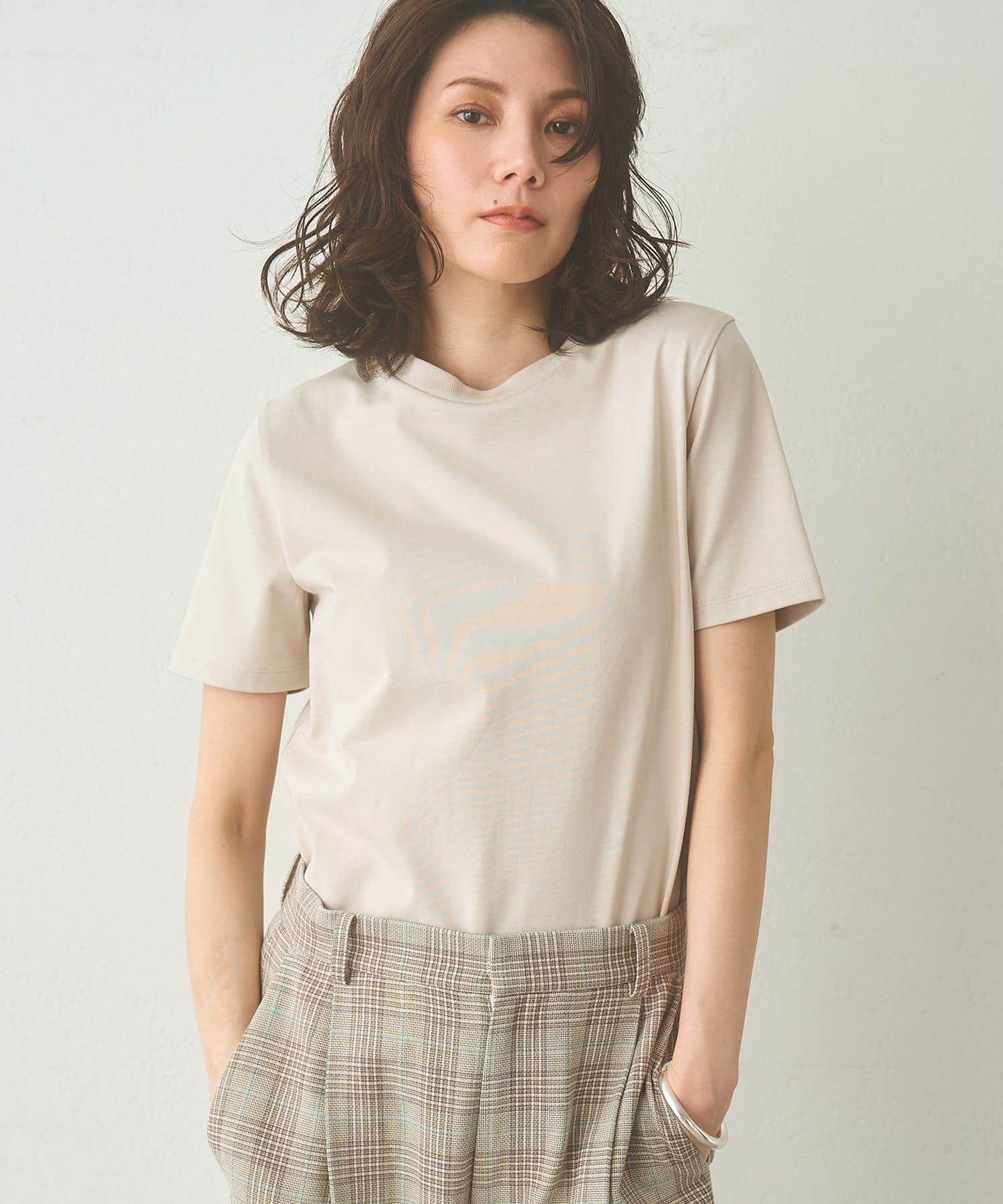 Whim Gazette(ウィム ガゼット) スビンコットンTシャツ