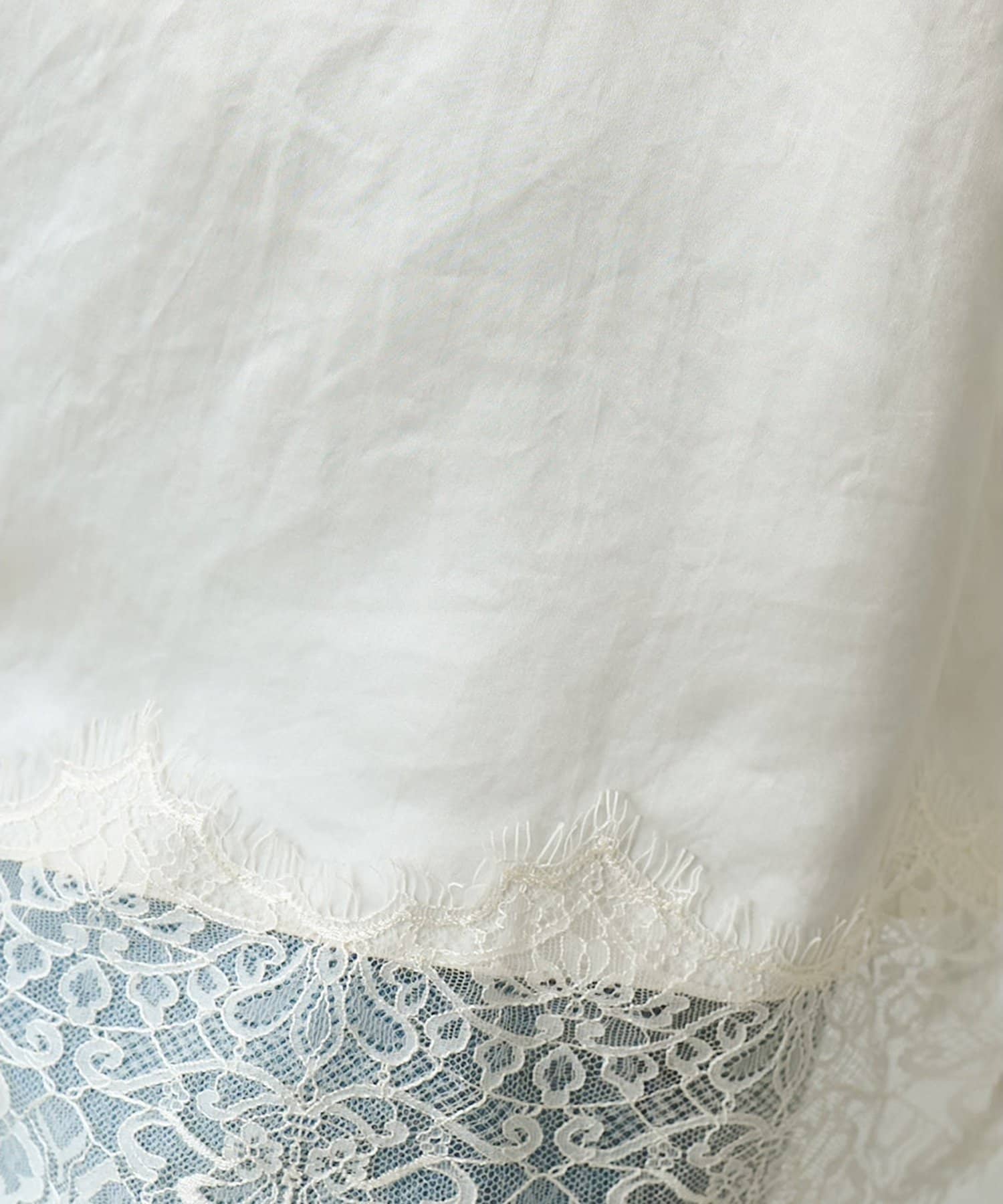 Whim Gazette(ウィム ガゼット) サテンレースキャミソール