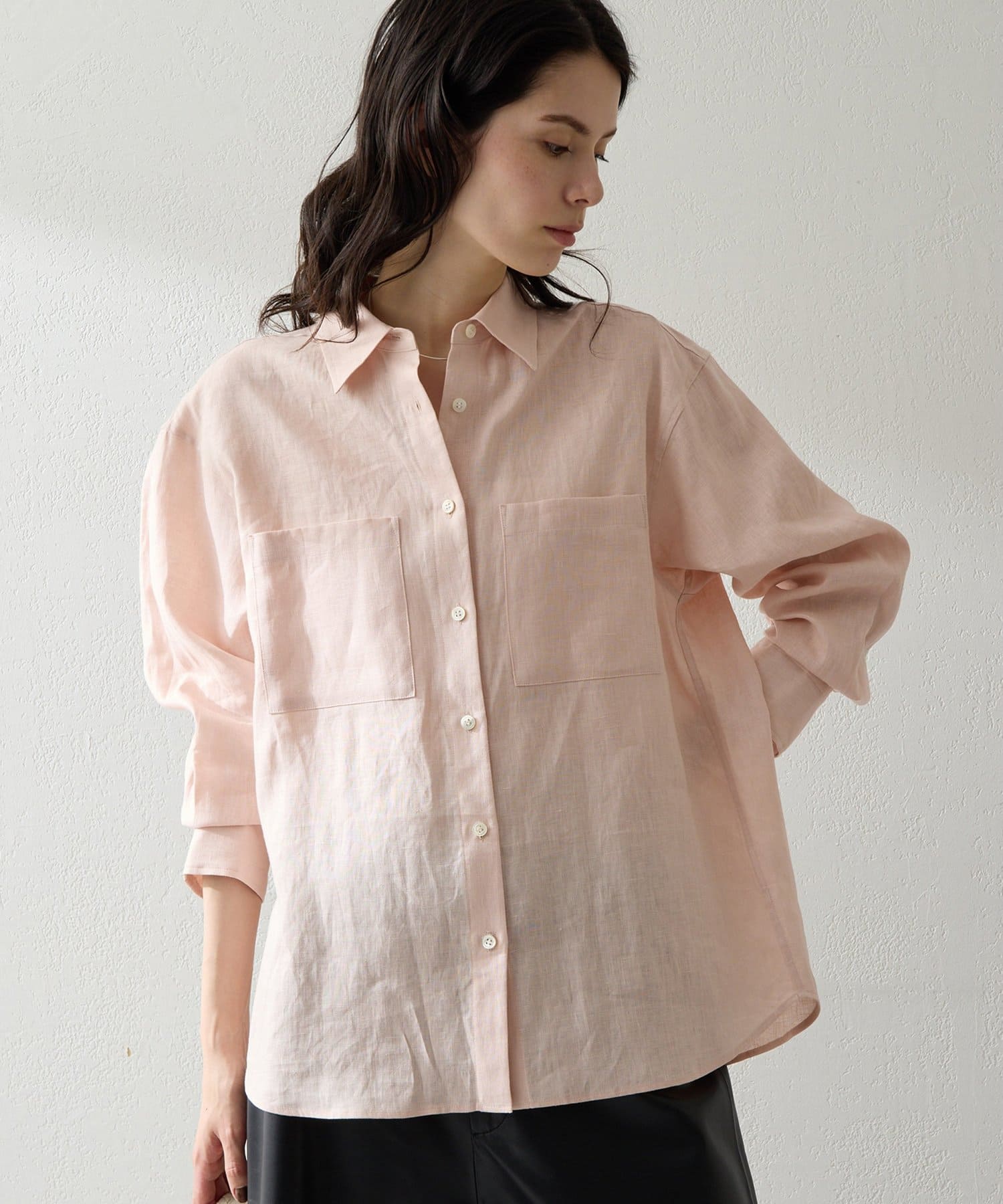 Whim Gazette(ウィム ガゼット) リネンシャツ