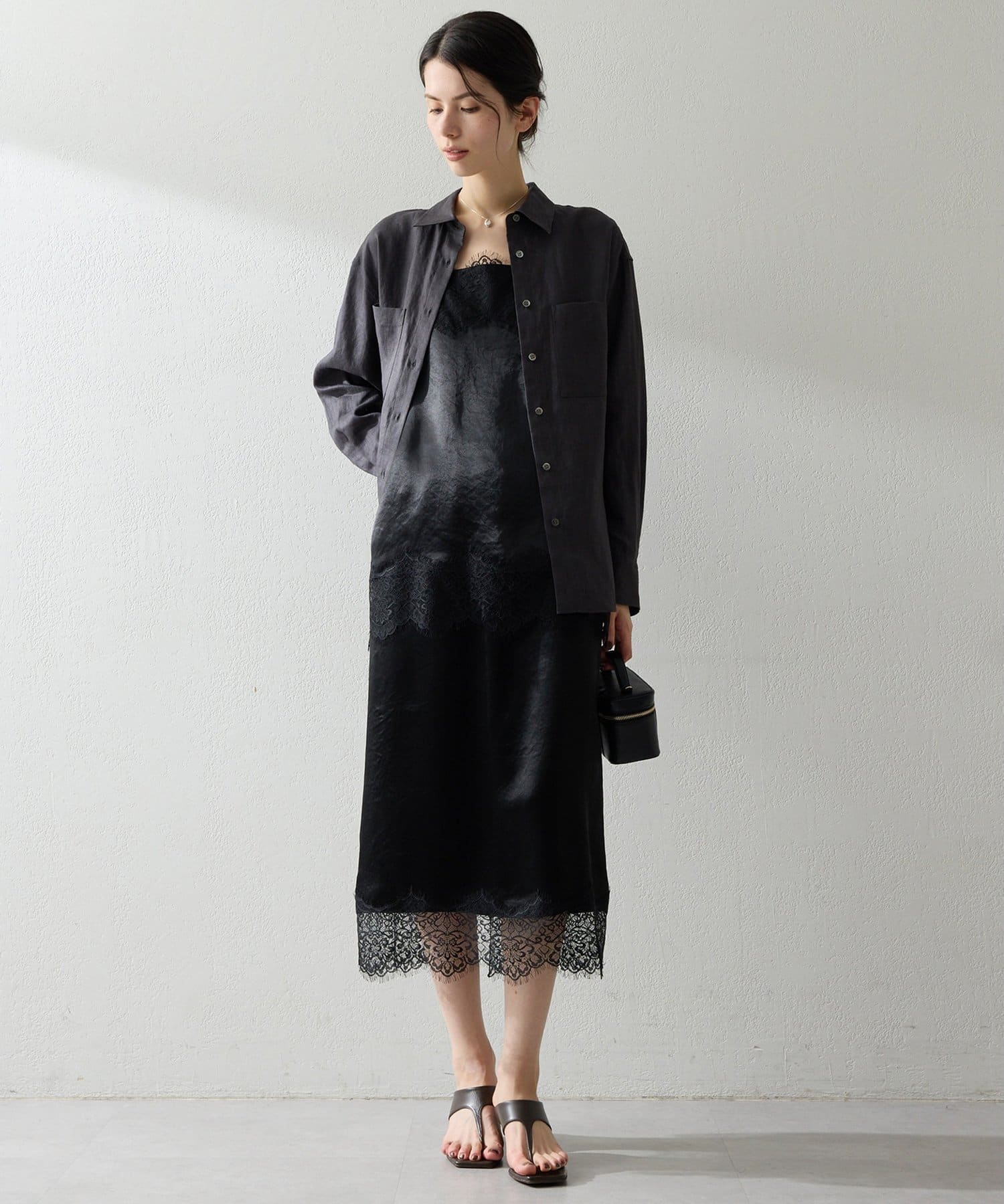 Whim Gazette(ウィム ガゼット) リネンシャツ