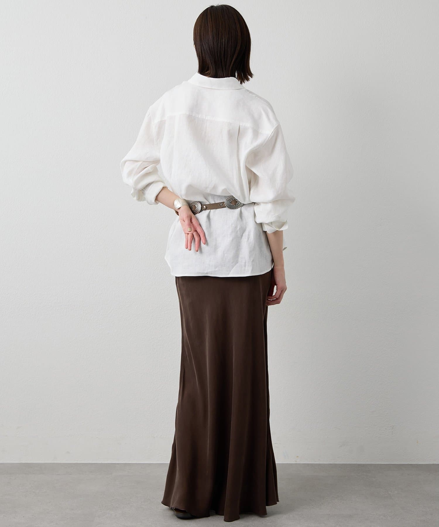 Whim Gazette(ウィム ガゼット) リネンシャツ