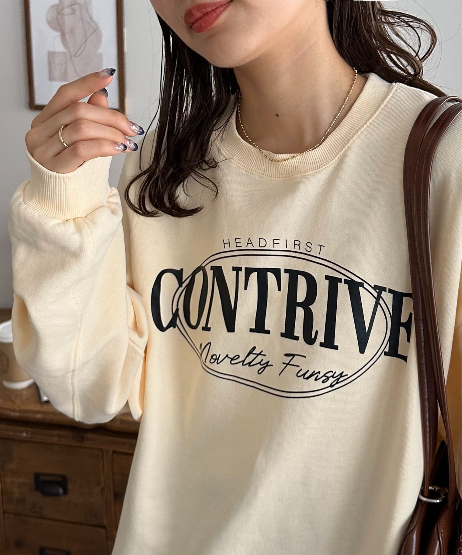 DISCOAT(ディスコート) 【WEB限定】オーバルロゴビッグスウェット