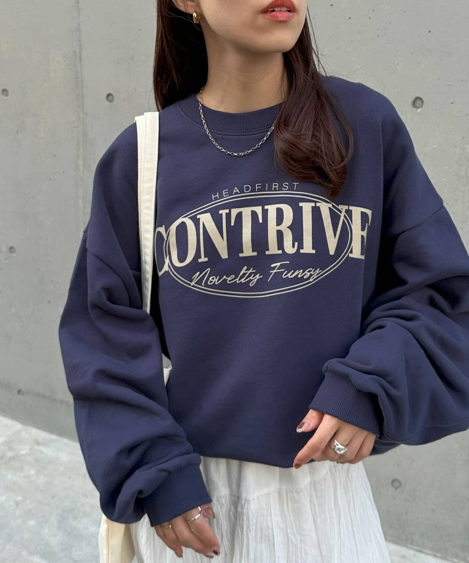 DISCOAT(ディスコート) 【WEB限定】オーバルロゴビッグスウェット