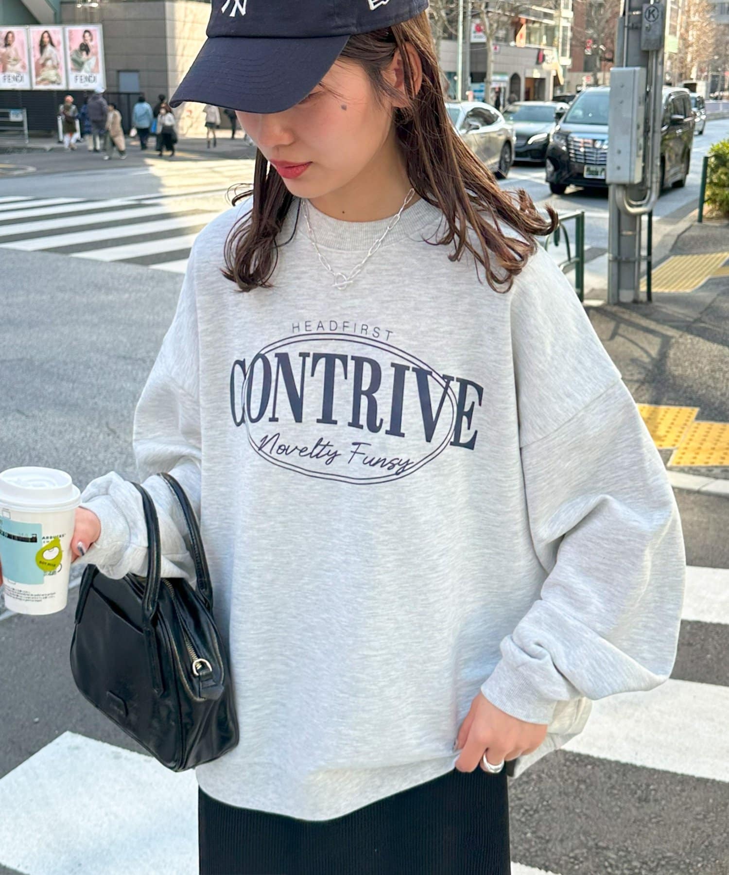 DISCOAT(ディスコート) 【WEB限定】オーバルロゴビッグスウェット