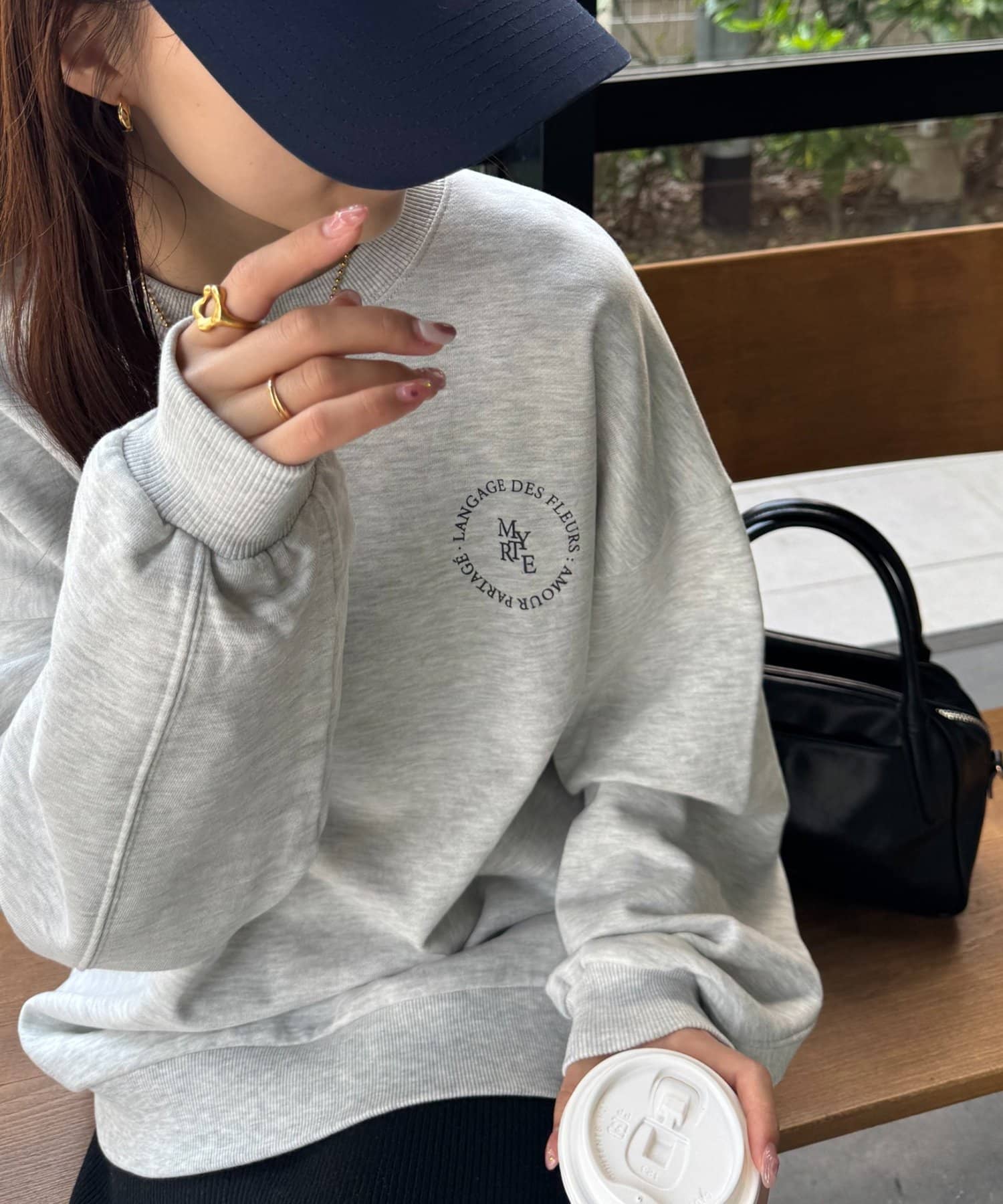 DISCOAT(ディスコート) 【WEB限定】ワンポイントロゴビッグスウェット