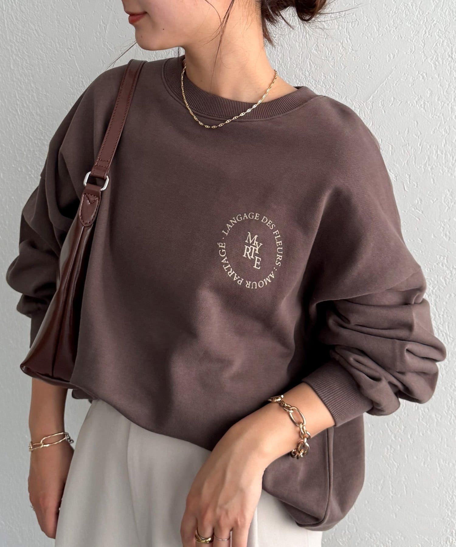 DISCOAT(ディスコート) 【WEB限定】ワンポイントロゴビッグスウェット