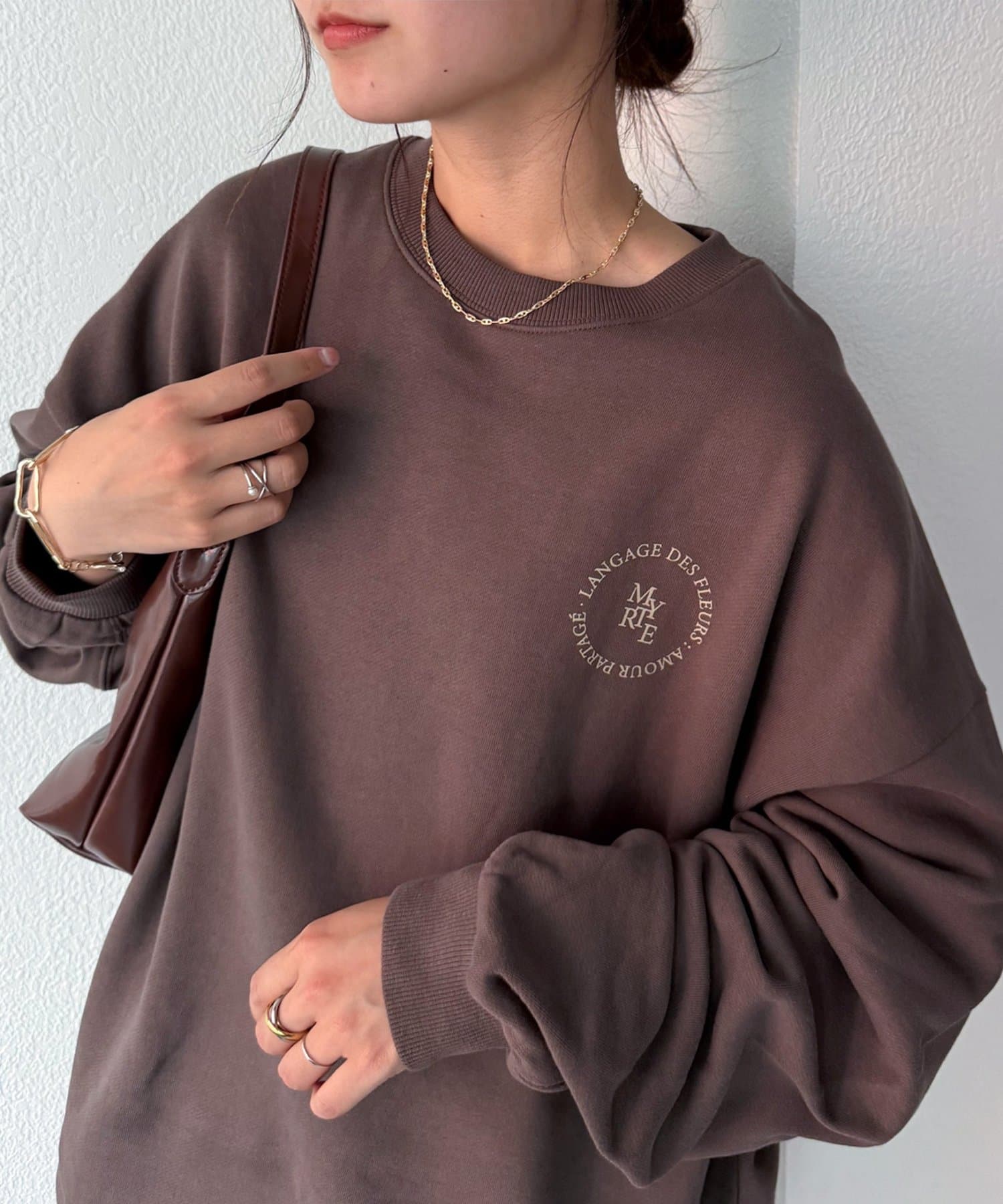 DISCOAT(ディスコート) 【WEB限定】ワンポイントロゴビッグスウェット