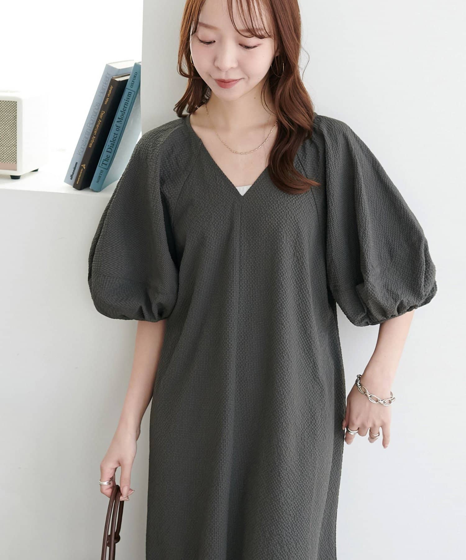 DISCOAT(ディスコート) 【WEB限定】バルーンスリーブワンピース