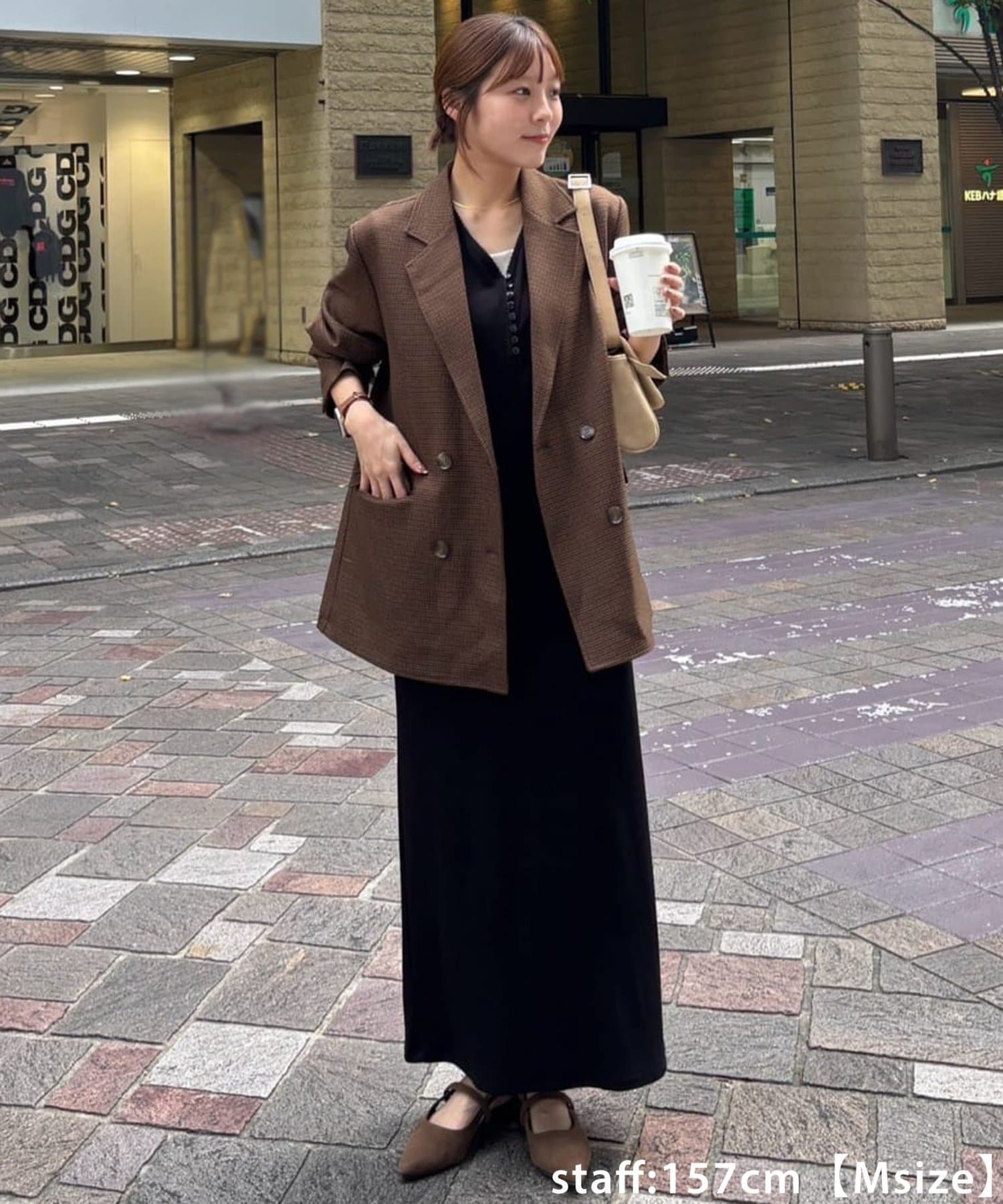 DISCOAT(ディスコート) 【WEB限定】リブピコレースヘンリーカットワンピース