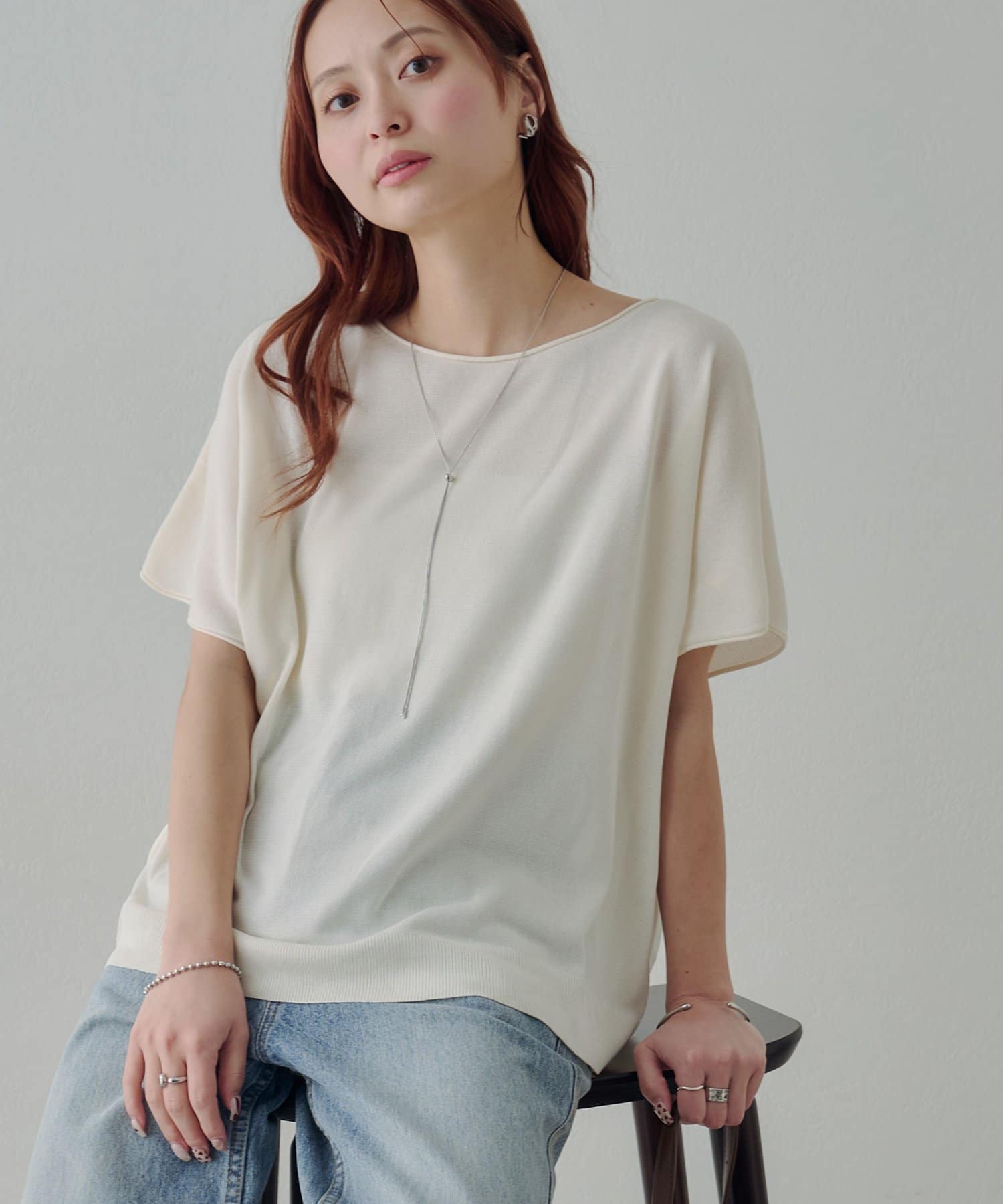 DISCOAT(ディスコート) 【Noka/UVカット/抗ピリング】ドルマン半袖プルオーバー