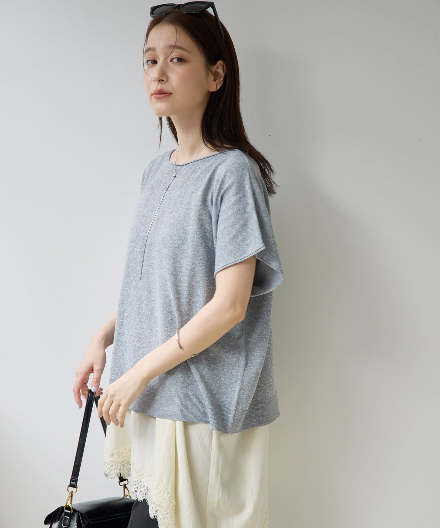 DISCOAT(ディスコート) 【Noka/UVカット/抗ピリング】ドルマン半袖プルオーバー