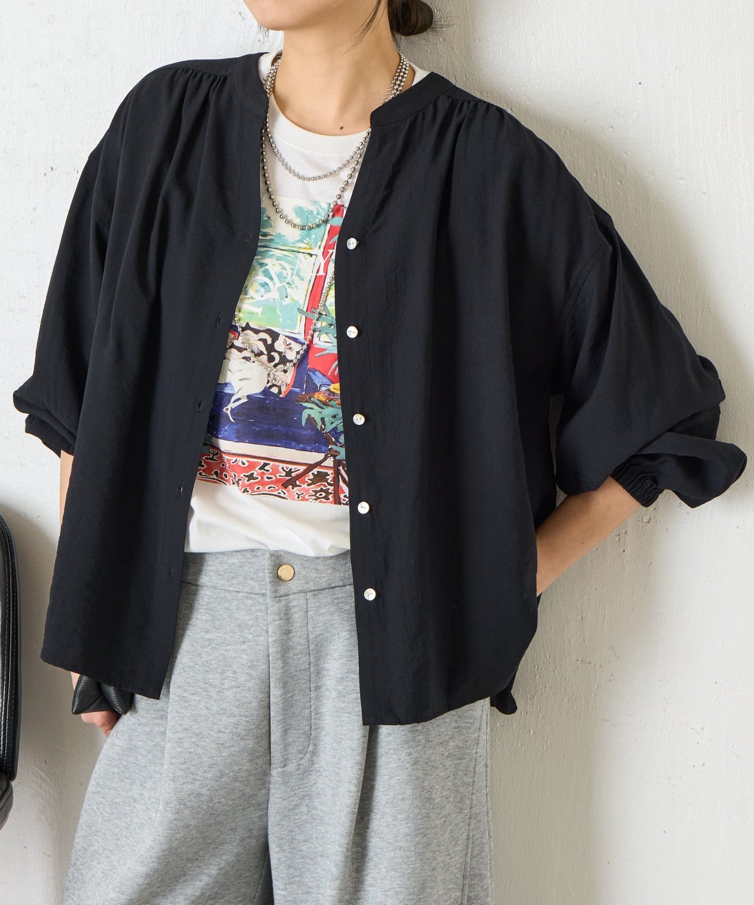 Jena　espace merveilleux(ジェナ　エスパスメルヴェイユ) ショルダーギャザーSH