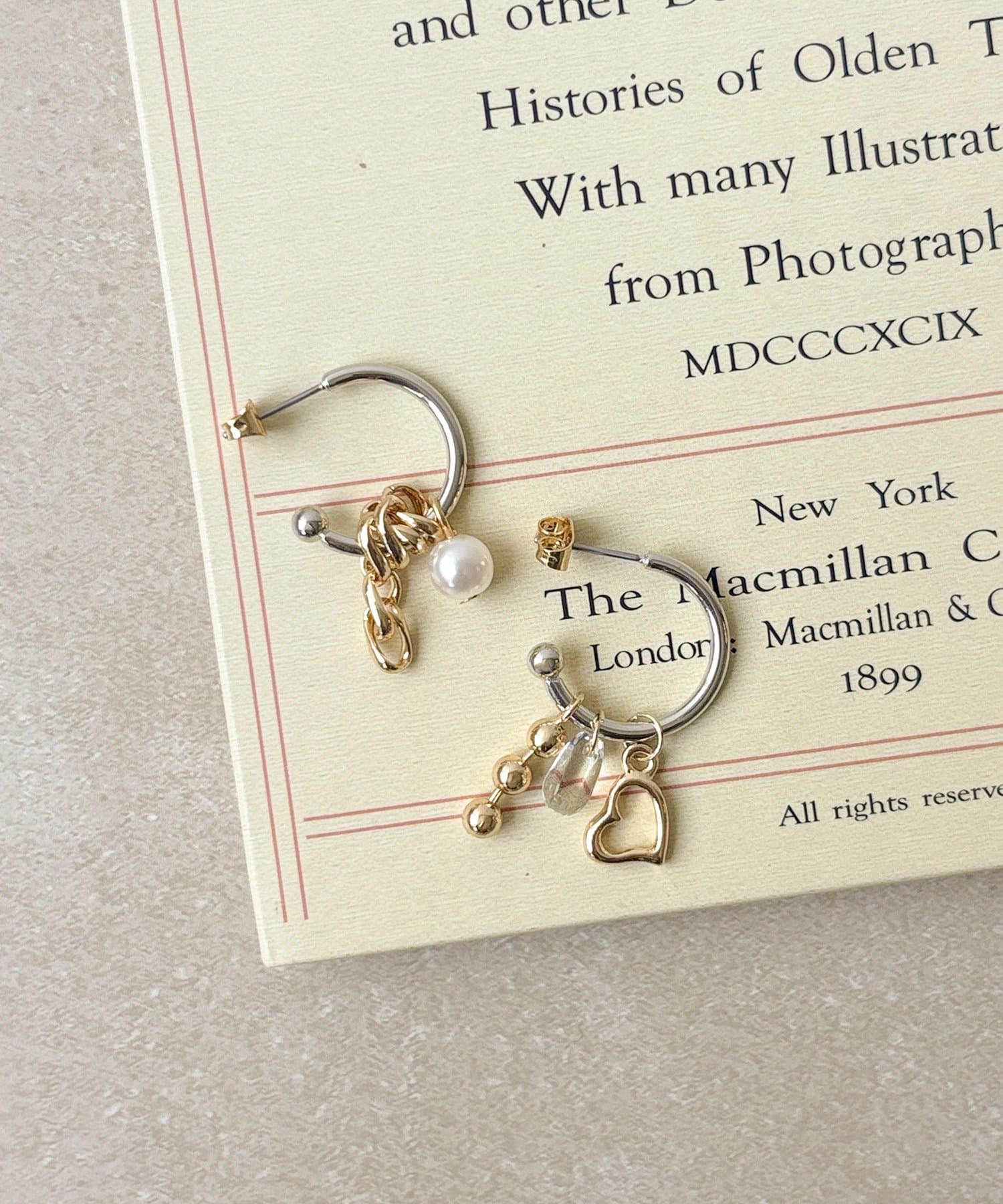 3COINS(スリーコインズ) じゃらじゃらフープピアス