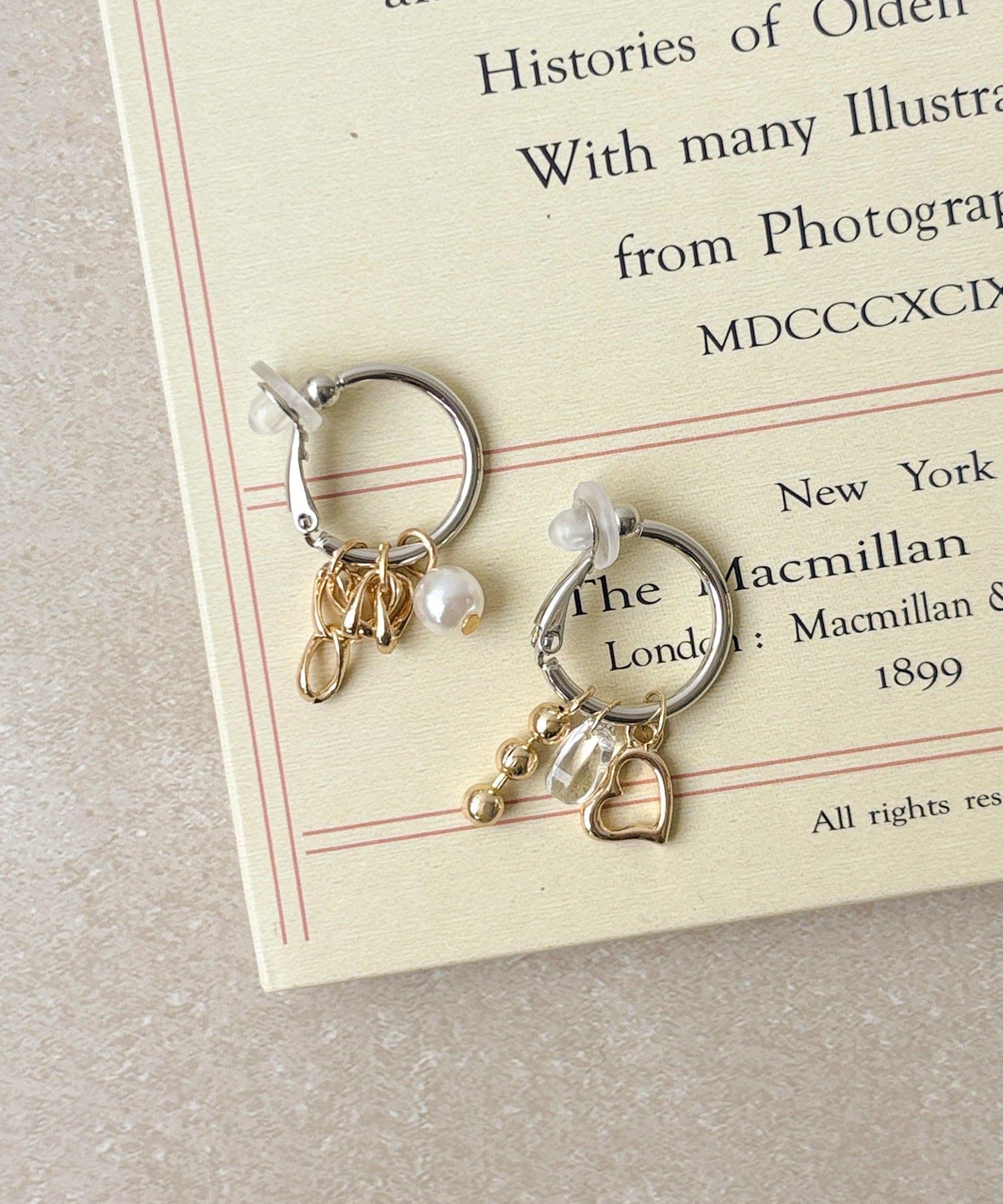 3COINS(スリーコインズ) じゃらじゃらフープイヤリング