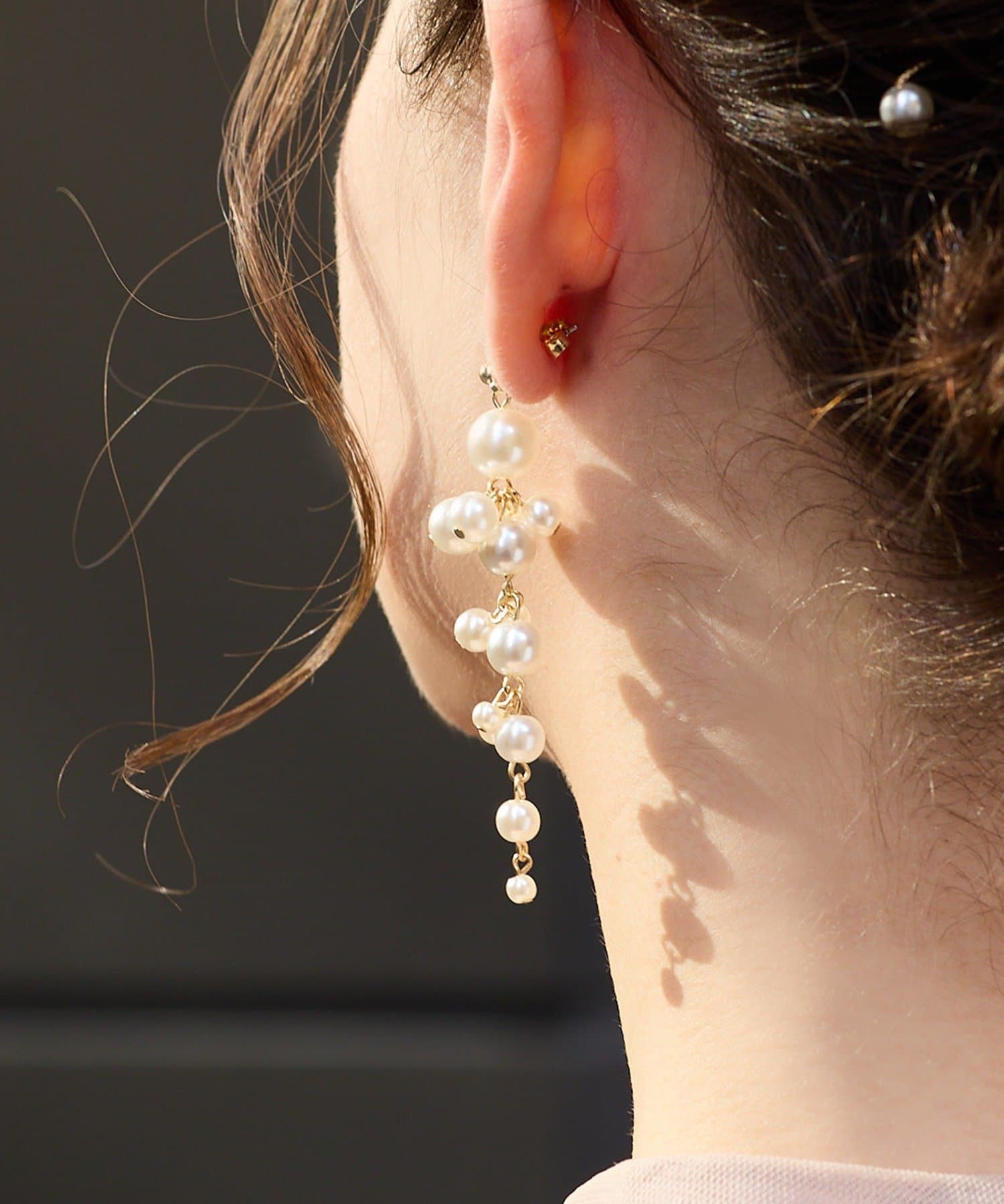 3COINS(スリーコインズ) パールロングピアス