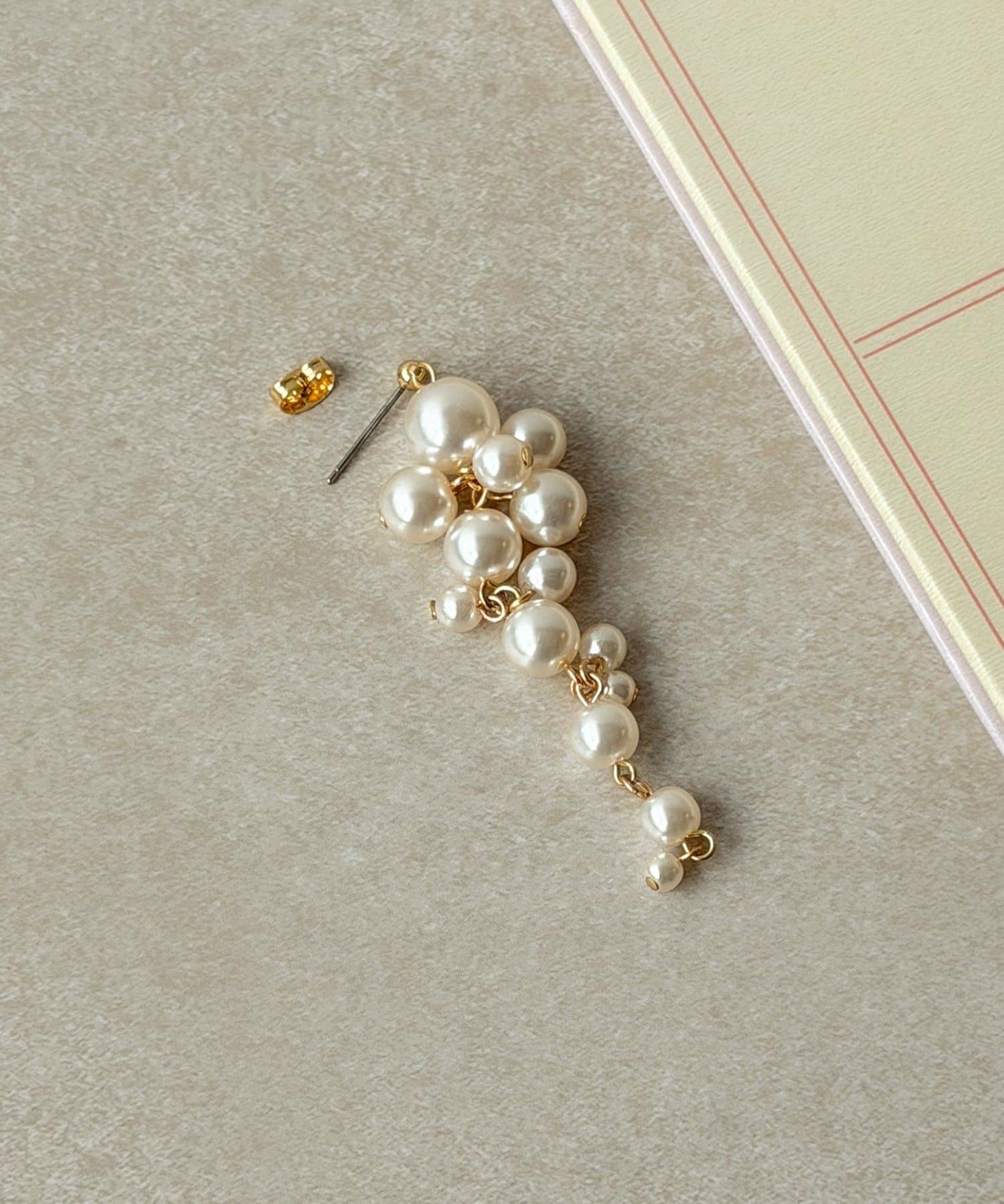 3COINS(スリーコインズ) パールロングピアス