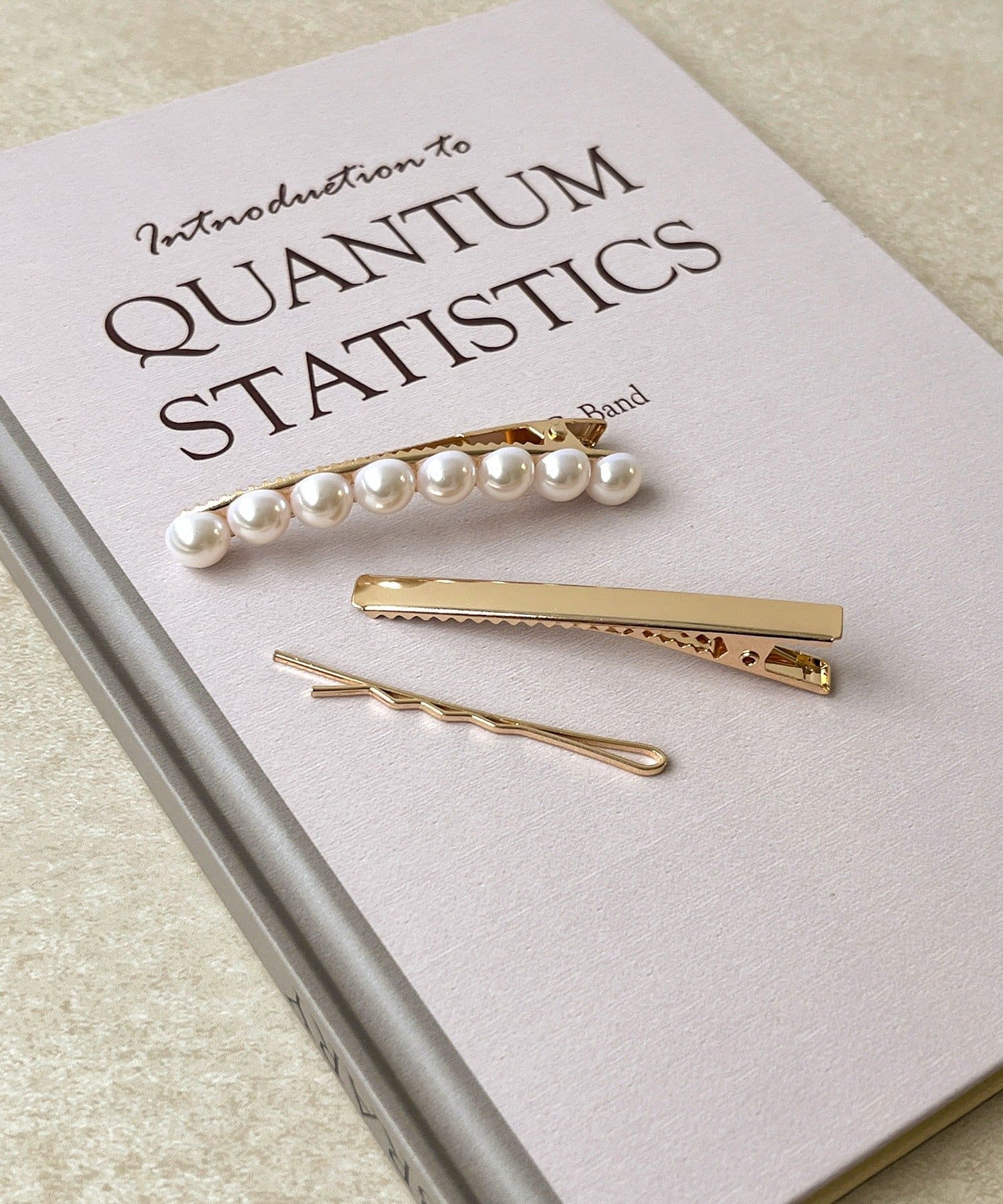 3COINS(スリーコインズ) メタルパールクリップ3個セット