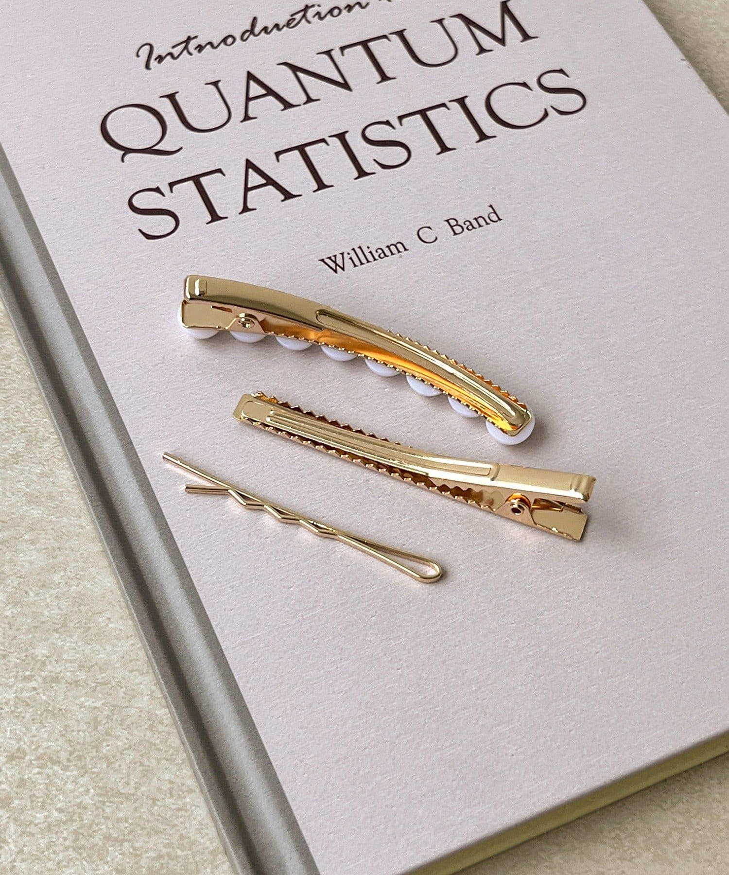 3COINS(スリーコインズ) メタルパールクリップ3個セット