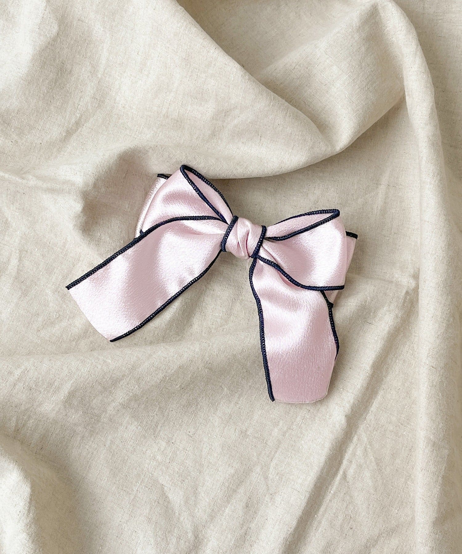 3COINS(スリーコインズ) パイピングリボンバレッタ／KIDS