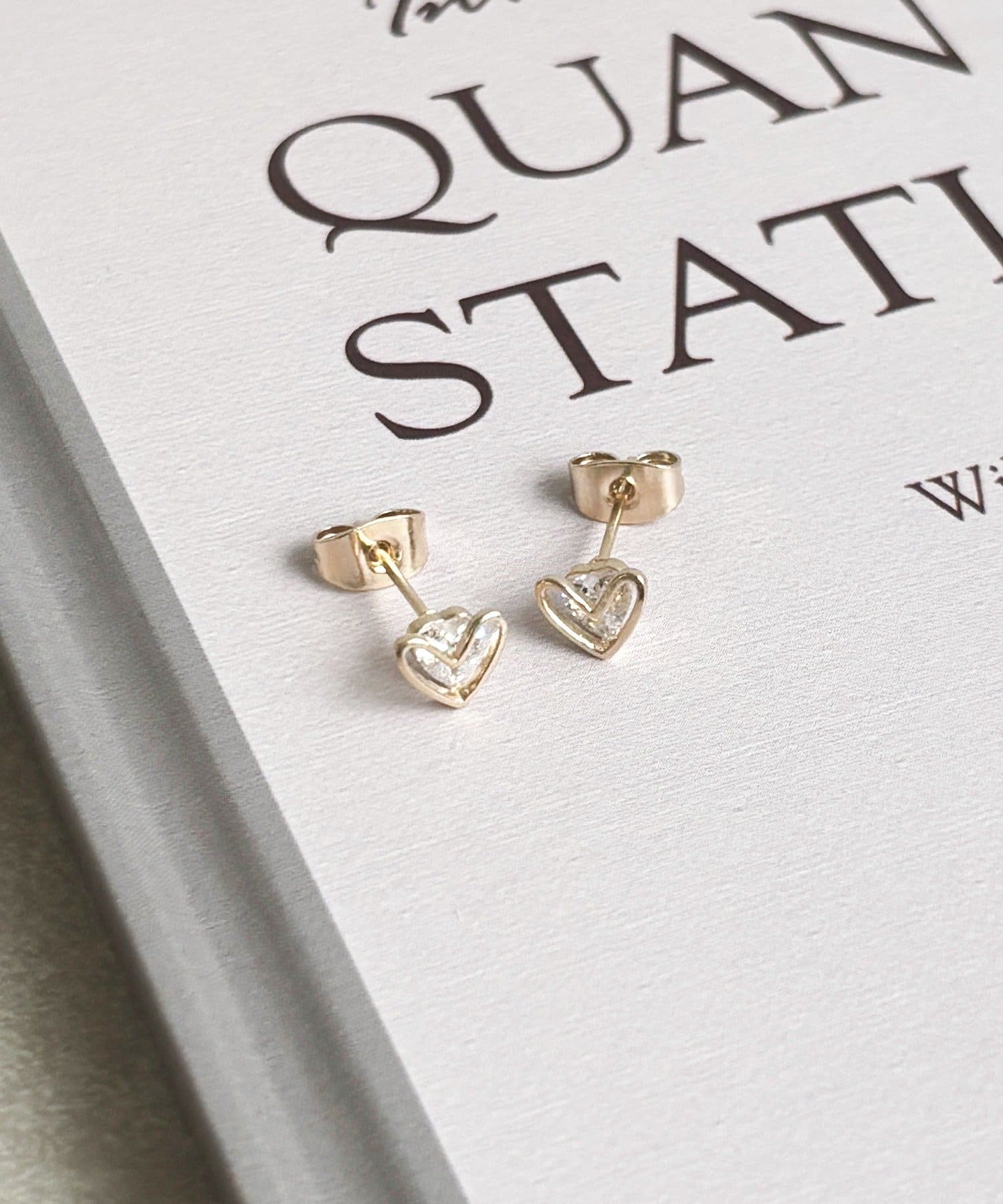 3COINS(スリーコインズ) ダブルハートピアス