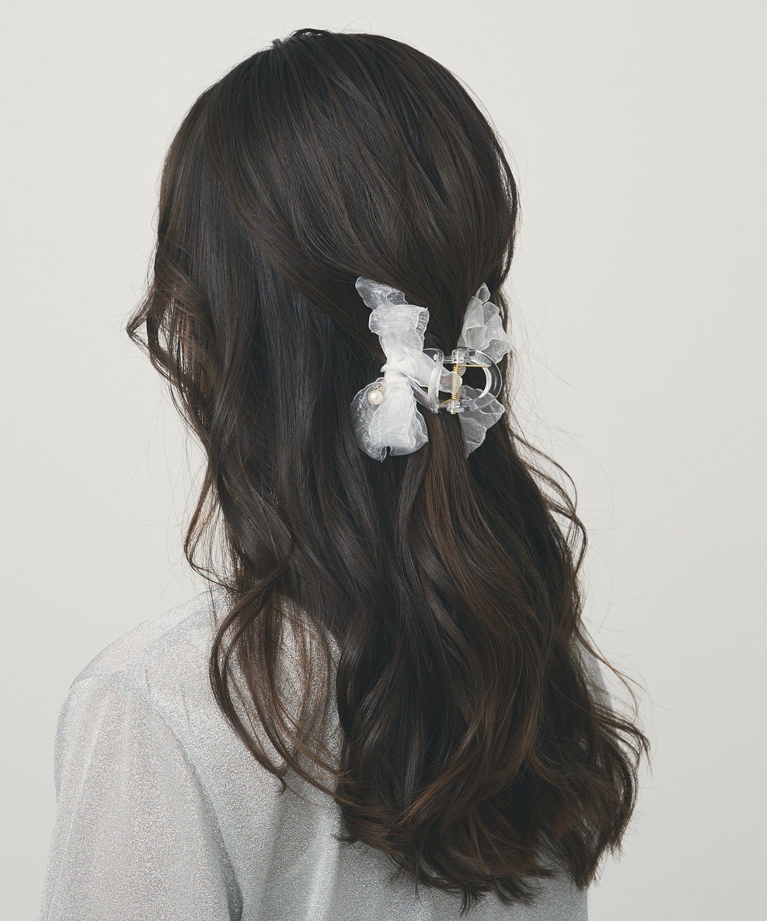 3COINS(スリーコインズ) チュールパールリボンバンス