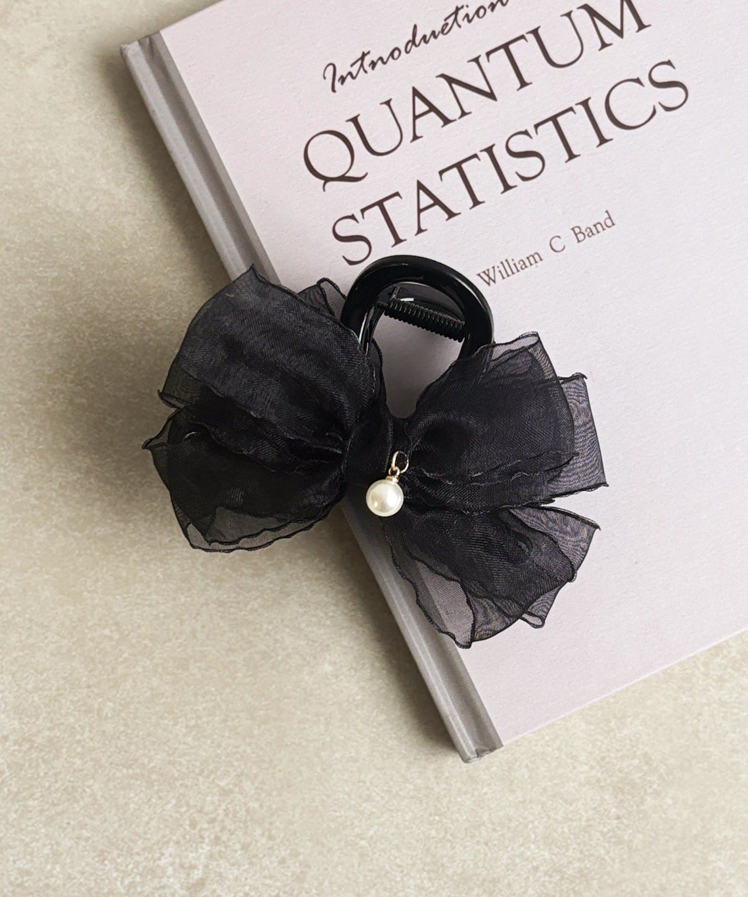 3COINS(スリーコインズ) チュールパールリボンバンス