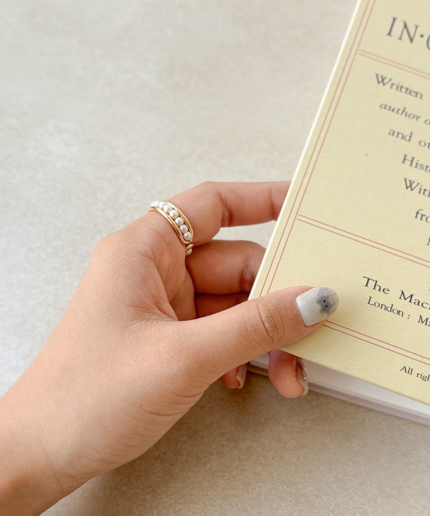 3COINS(スリーコインズ) メタルパールリング