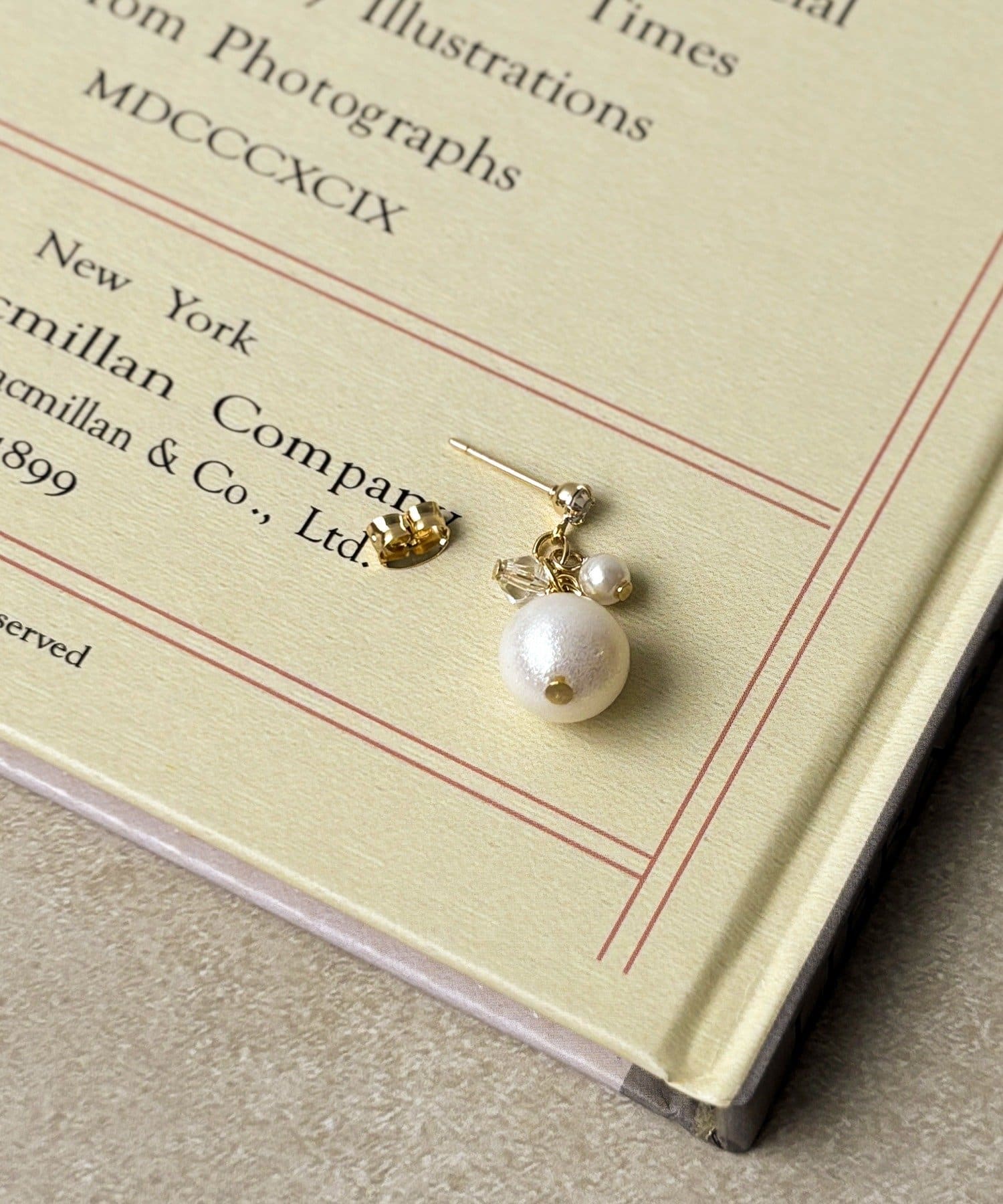 3COINS(スリーコインズ) パールじゃらピアス