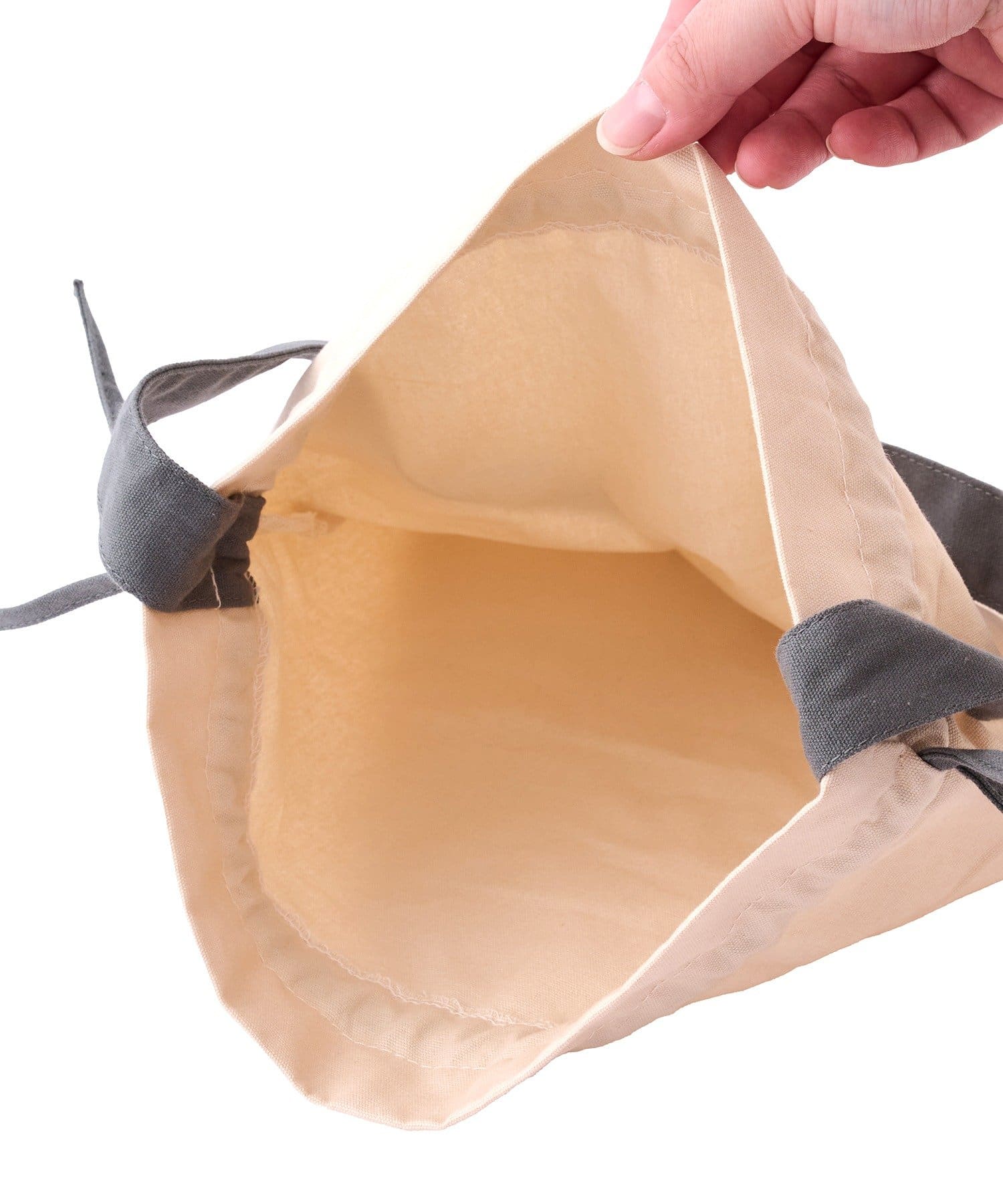 salut!(サリュ) バイカラー巾着トートバッグ