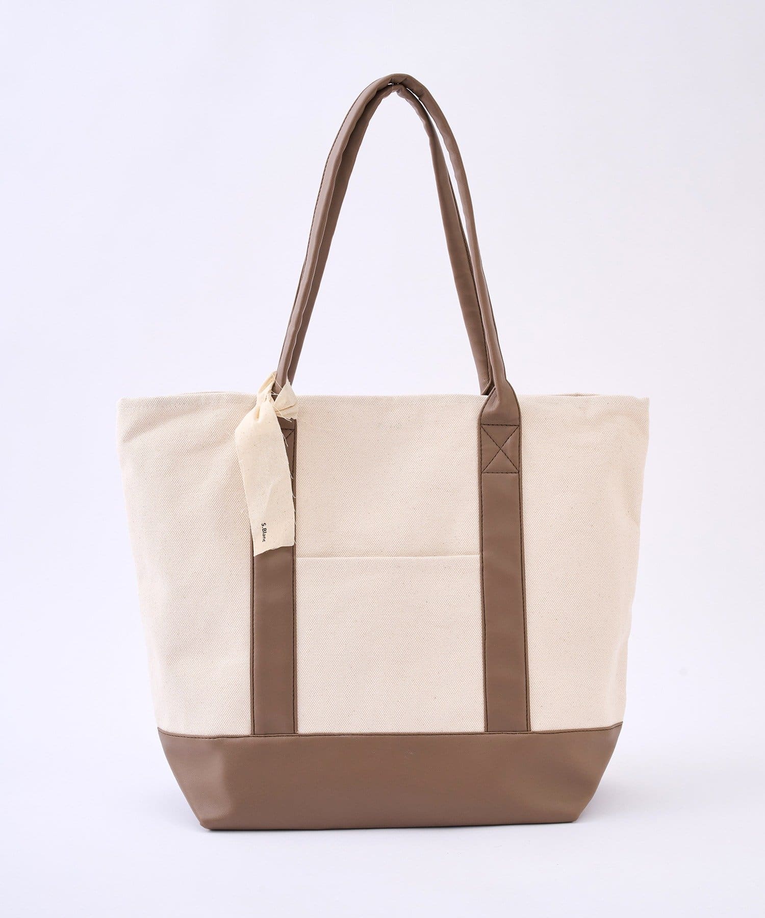 salut!(サリュ) S.Blanc Bag_070（フェイクレザーミックスS.Blancトートバッグ）／S.blanc