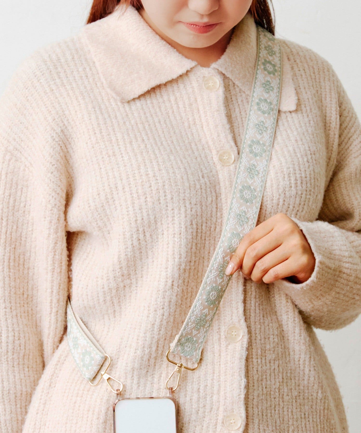 salut!(サリュ) フラワージャガードテープスマホストラップ