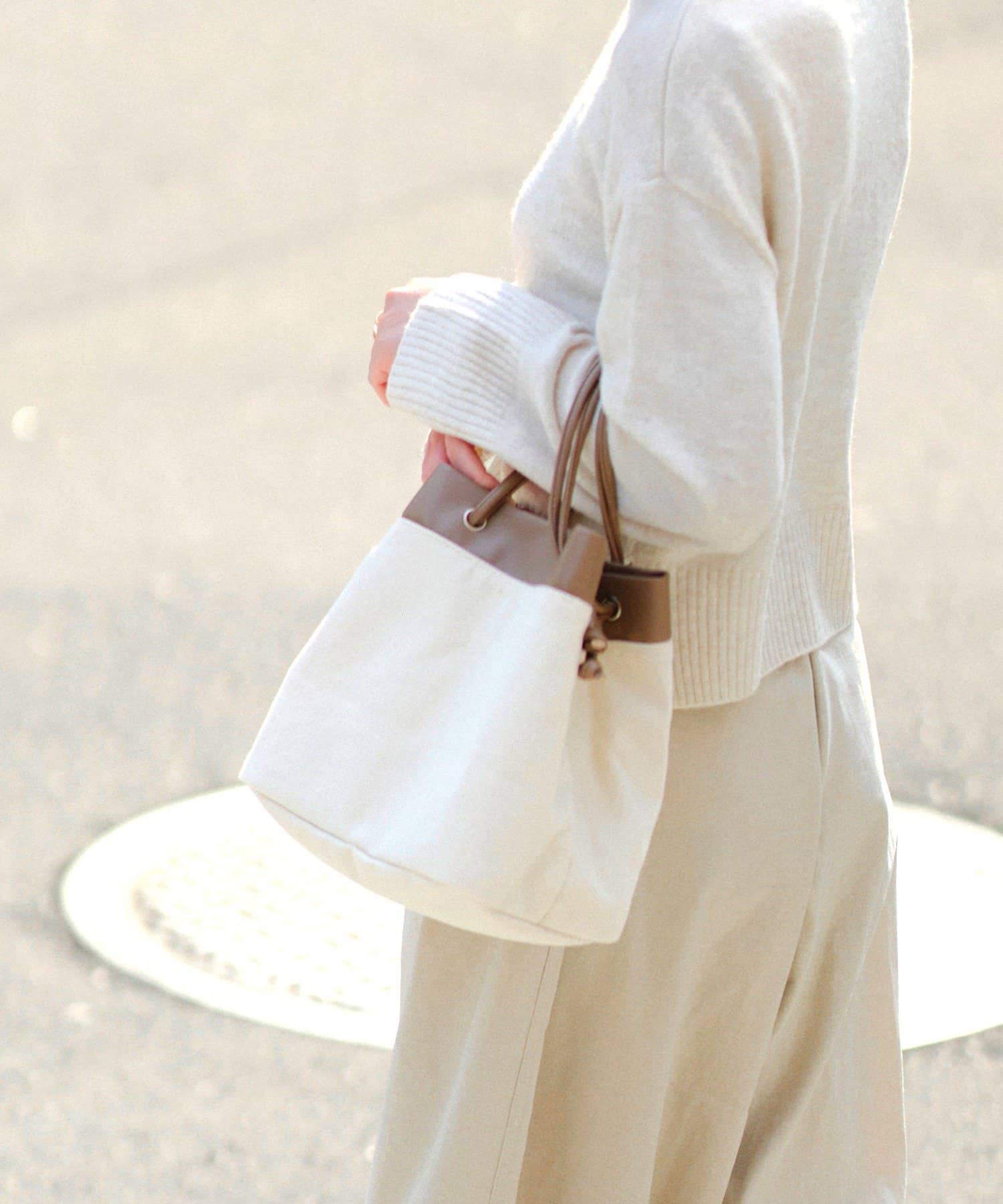 salut!(サリュ) Drawstring Bag_071（3wayドローストリングバッグ）／S.blanc