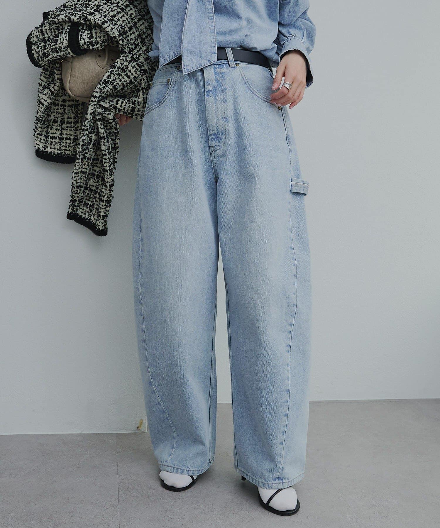 PUAL CE CIN(ピュアルセシン) セルビッチデニムワークパンツ