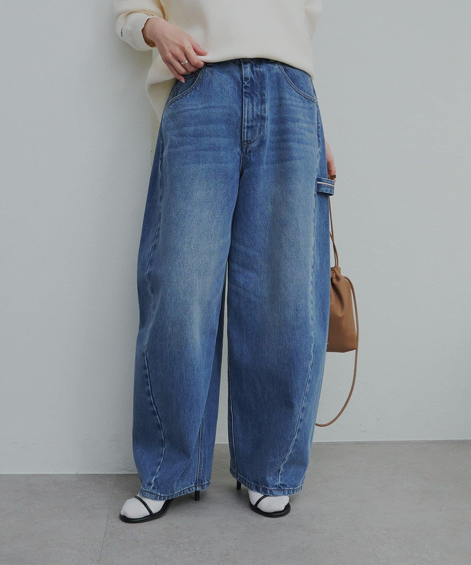 PUAL CE CIN(ピュアルセシン) セルビッチデニムワークパンツ