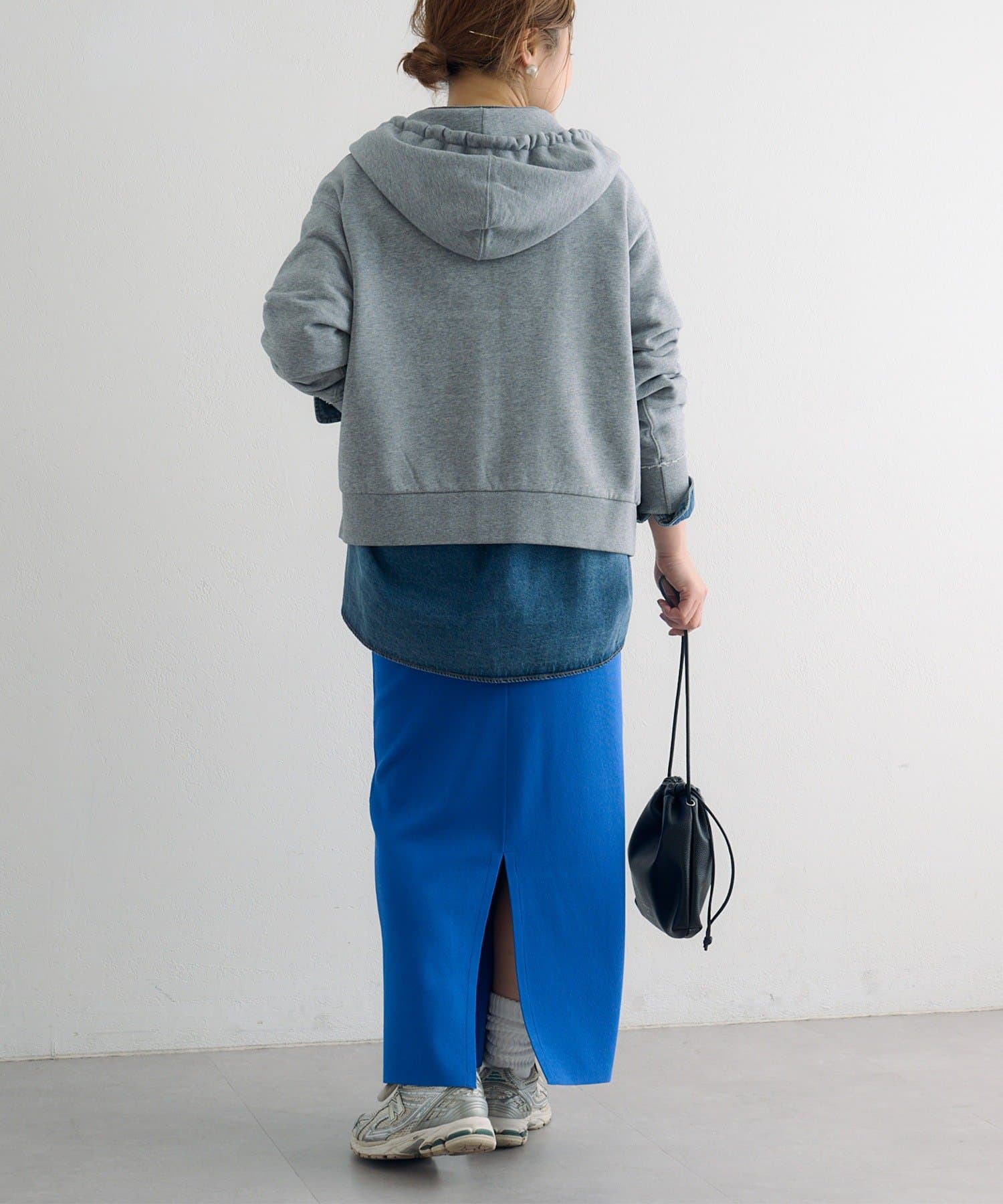 PUAL CE CIN(ピュアルセシン) ダブルジップ裏毛スウェットパーカー