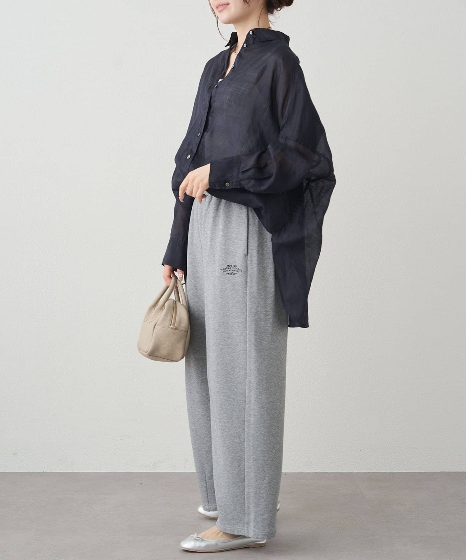 PUAL CE CIN(ピュアルセシン) 裏毛スウェットパンツ