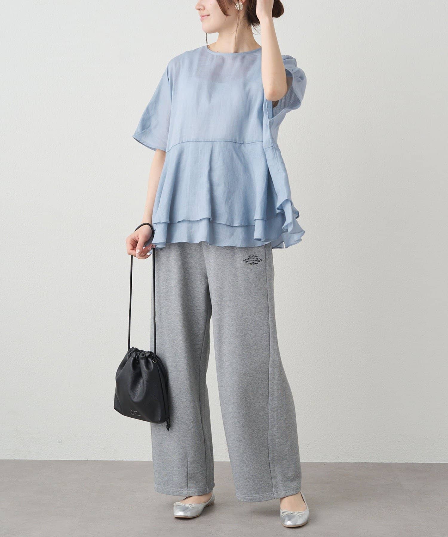 PUAL CE CIN(ピュアルセシン) 裏毛スウェットパンツ