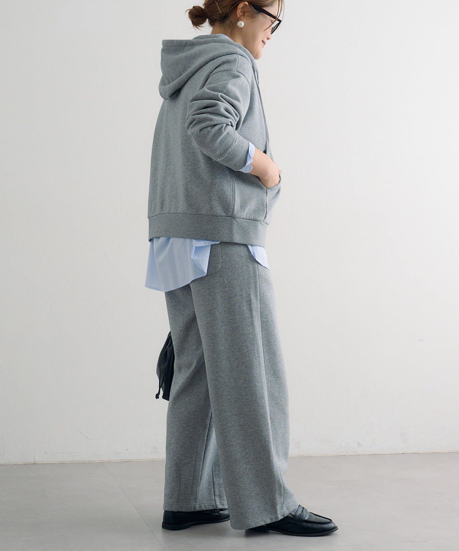 PUAL CE CIN(ピュアルセシン) 裏毛スウェットパンツ