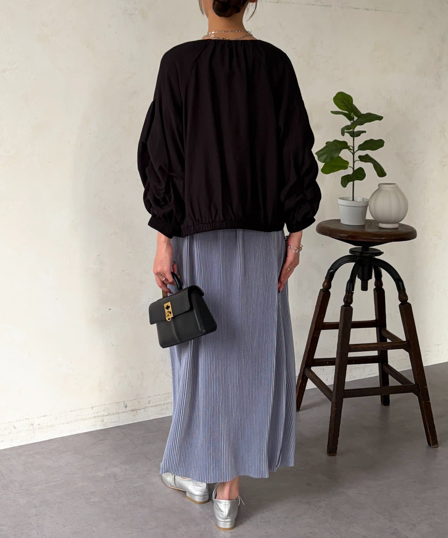 Chez toi(シェトワ) ノーカラーホイップブルゾン