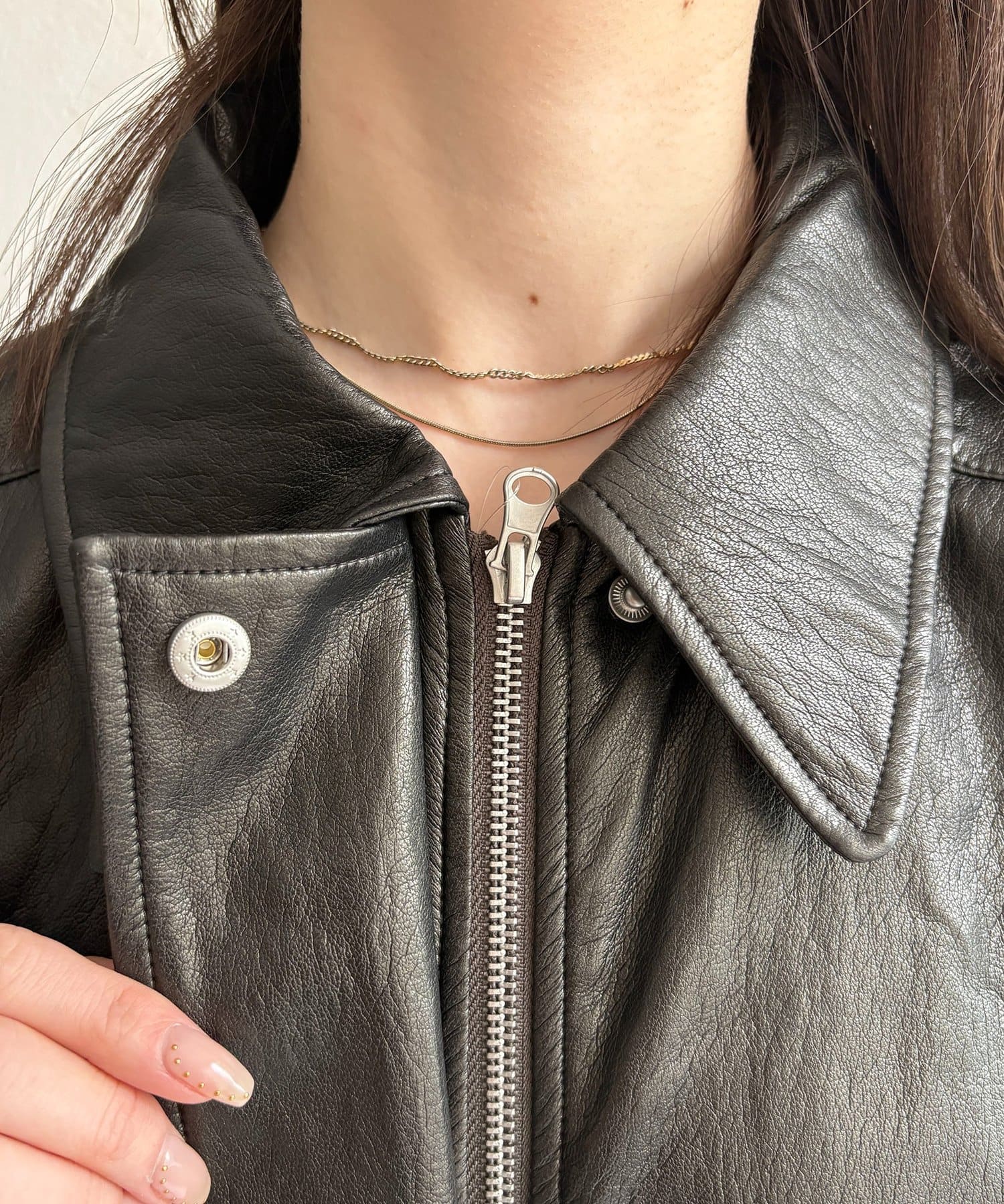 Thevon.(ゼヴォン) グロッシーワッシャーヴィンテージジャケット