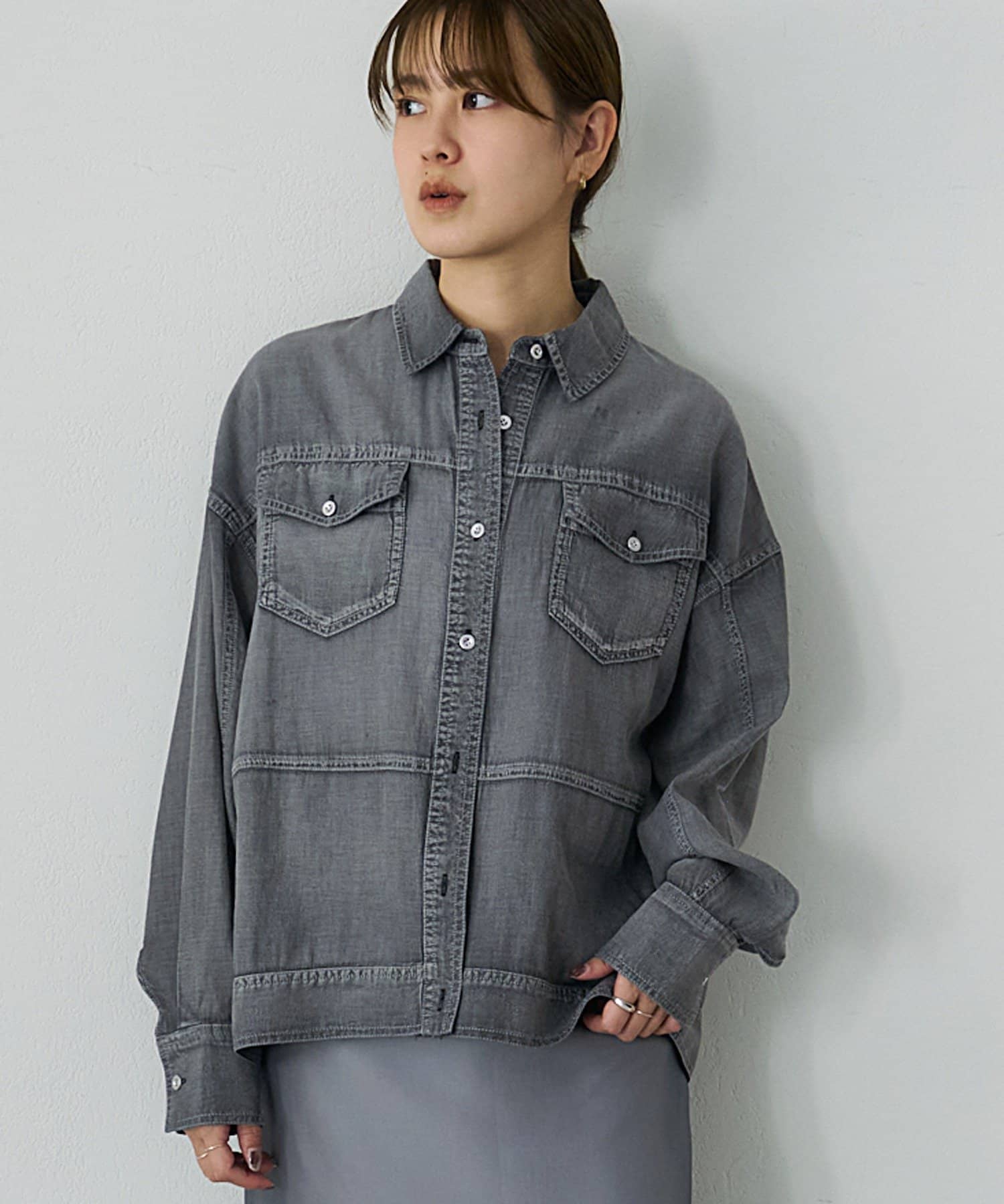 SHENERY(シーナリー) 【26SS予約】シアーデニムシャツ