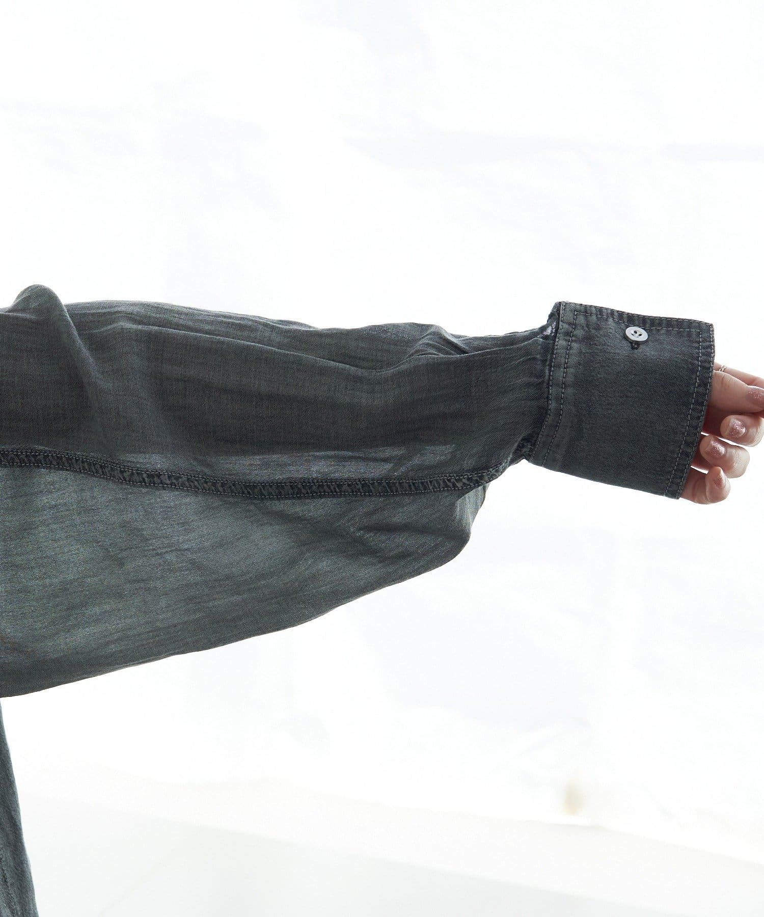 SHENERY(シーナリー) シアーデニムシャツ