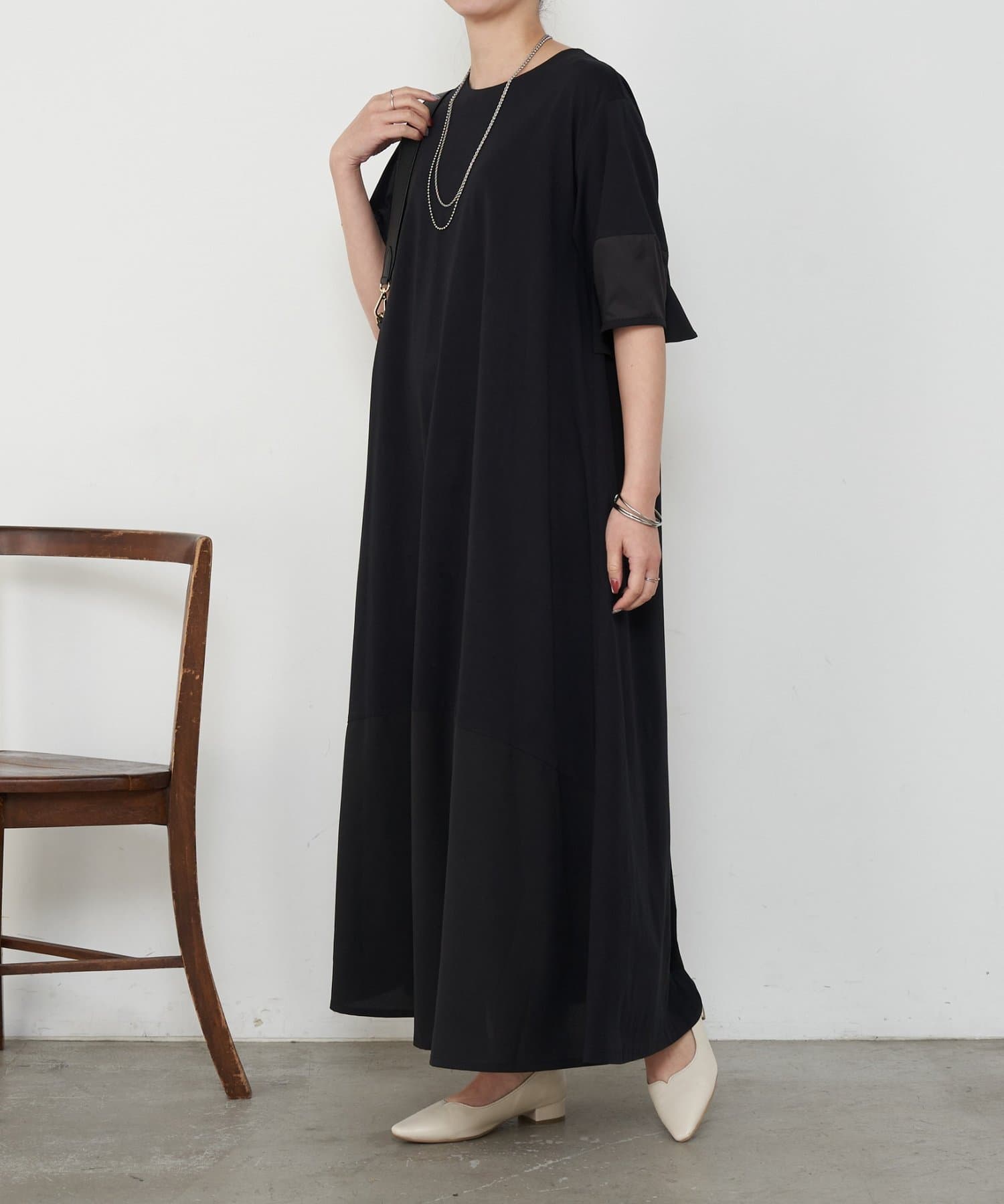 Jena　espace merveilleux(ジェナ　エスパスメルヴェイユ) バックラッフルワンピース